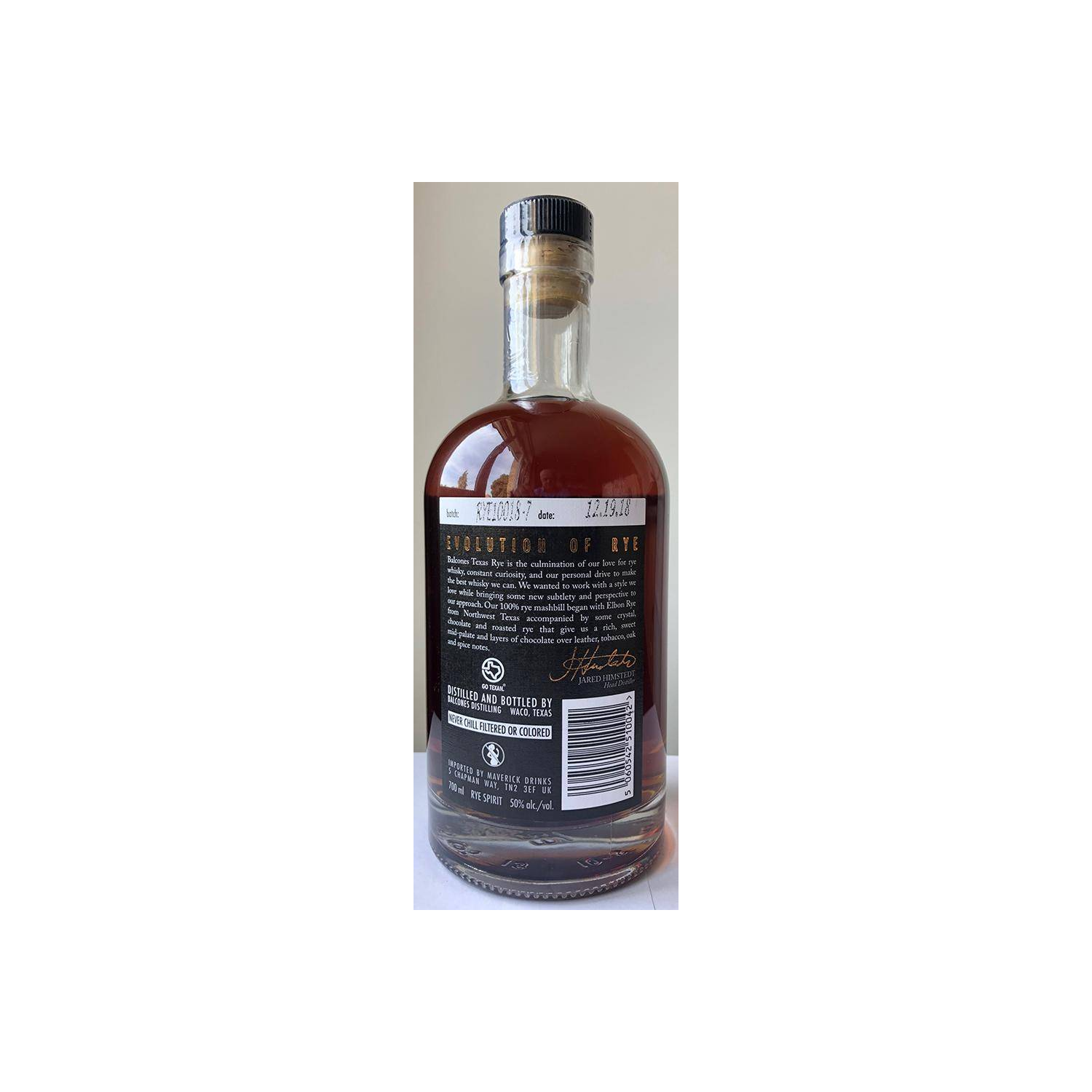 Balcones Rye Whisky 3