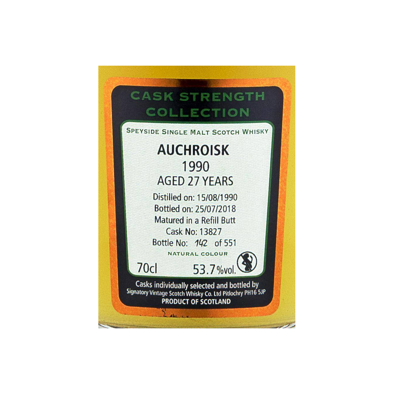 Auchroisk Cask Strength Collection 1990 27 Years Single Malt Whisky 2