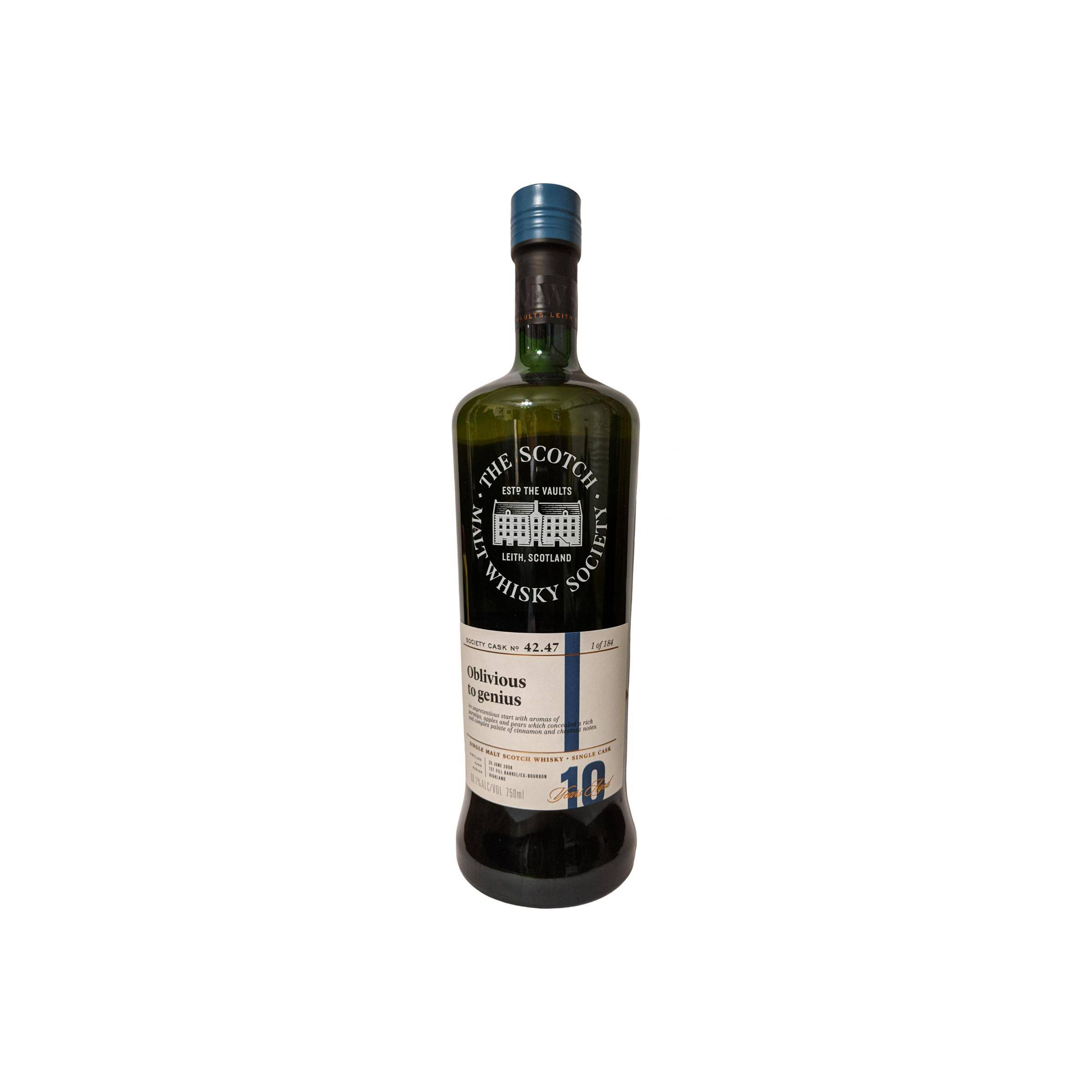 The Scotch Malt Whisky Society 2008 10 Years Single Malt Whisky