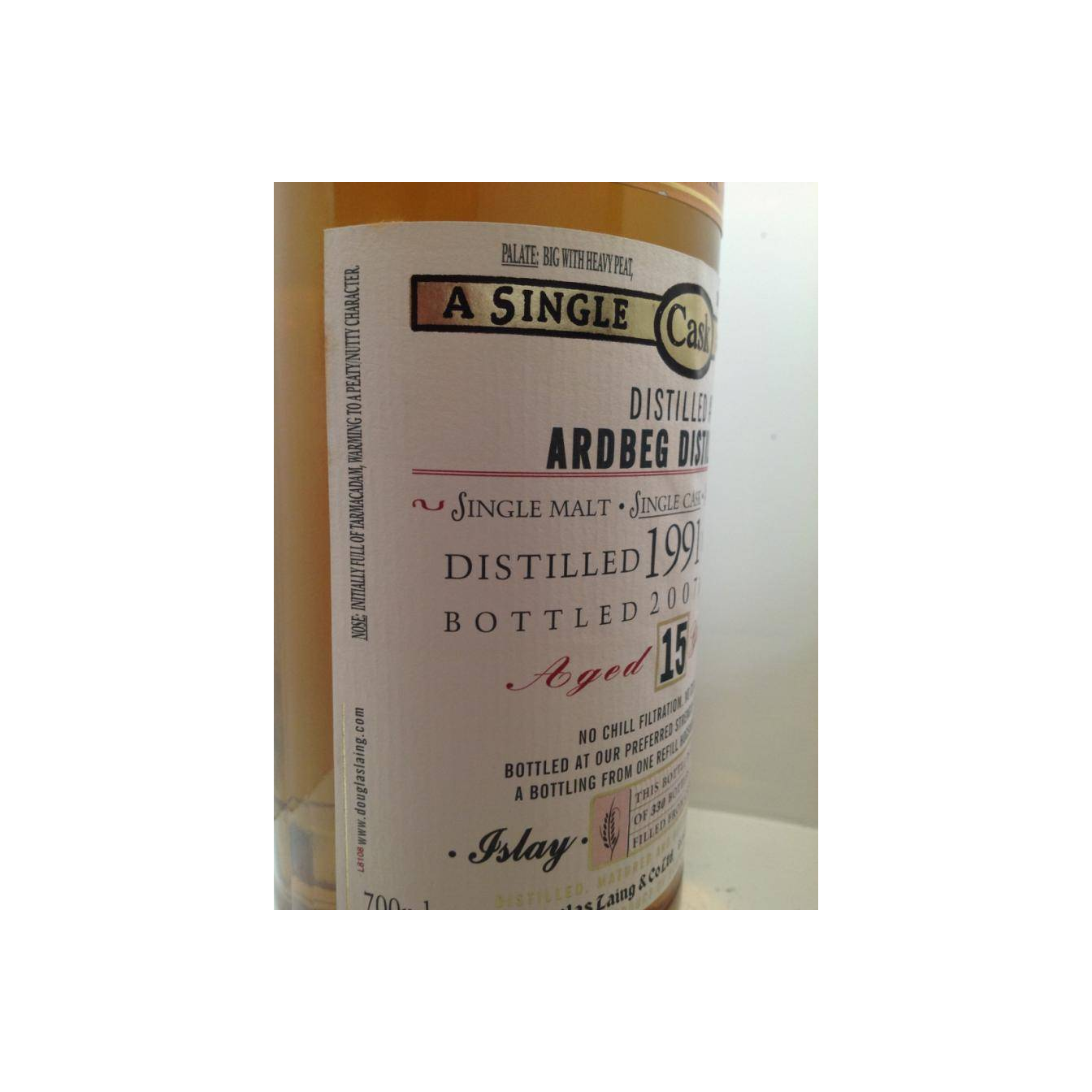 Ardbeg Old Malt Cask 1991 15 Years Single Malt Whisky 3