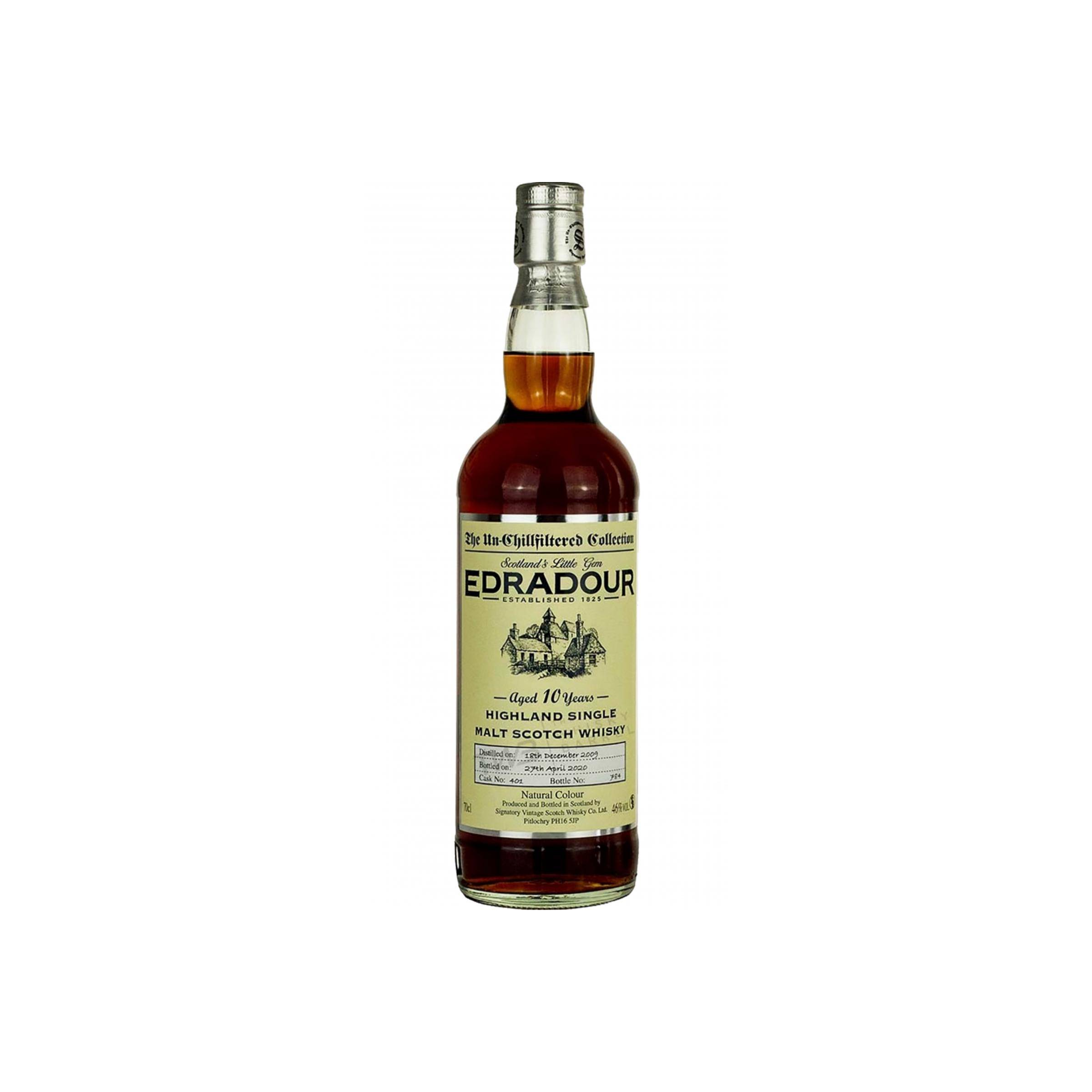 Edradour The Un-Chillfiltered Collection 2009 10 Years Single Malt Whisky