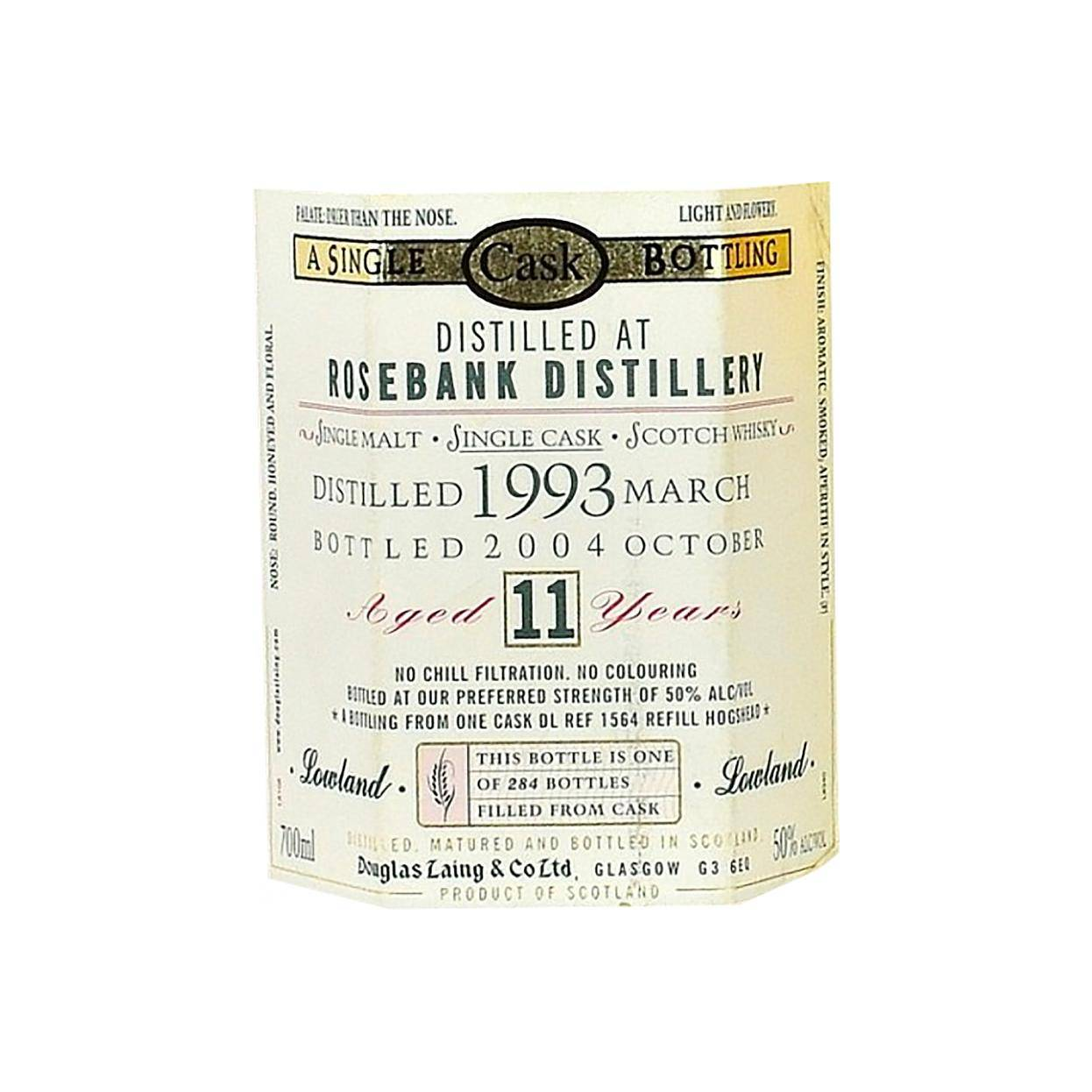Rosebank Old Malt Cask 1993 11 Years Single Malt Whisky 3