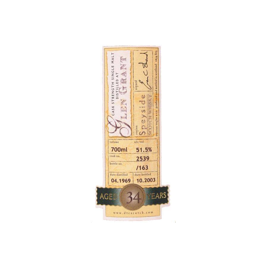 Glen Grant Rare Auld 1969 34 Years Single Malt Whisky 2