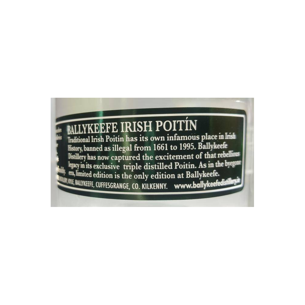 Ballykeefe Distillery Irish Poitín 2
