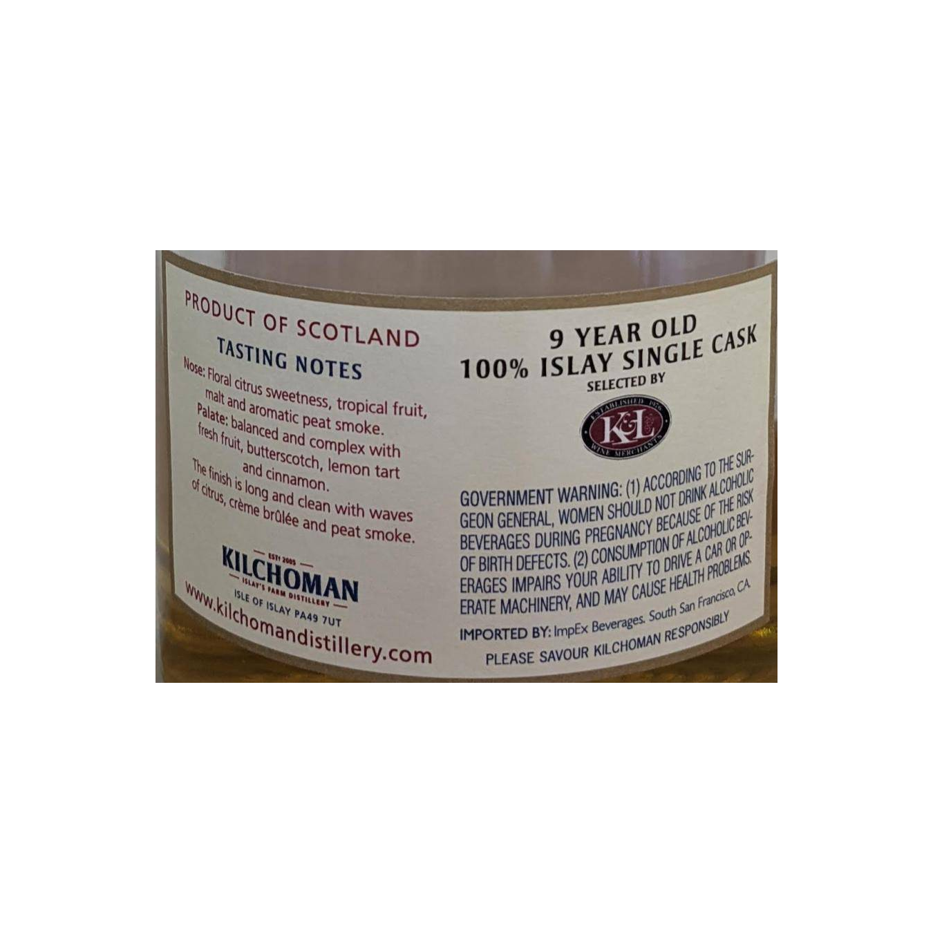 Kilchoman 2008 9 Years Single Malt Whisky 2