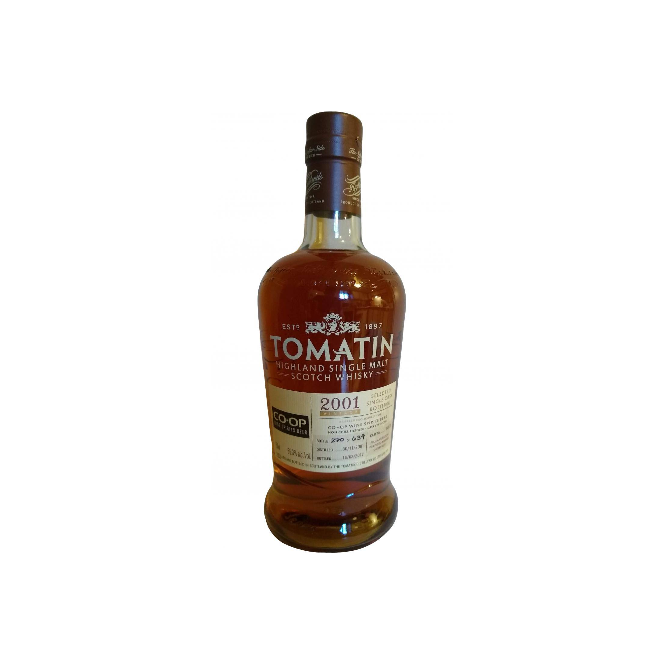 Tomatin 2001 15 Years Single Malt Whisky
