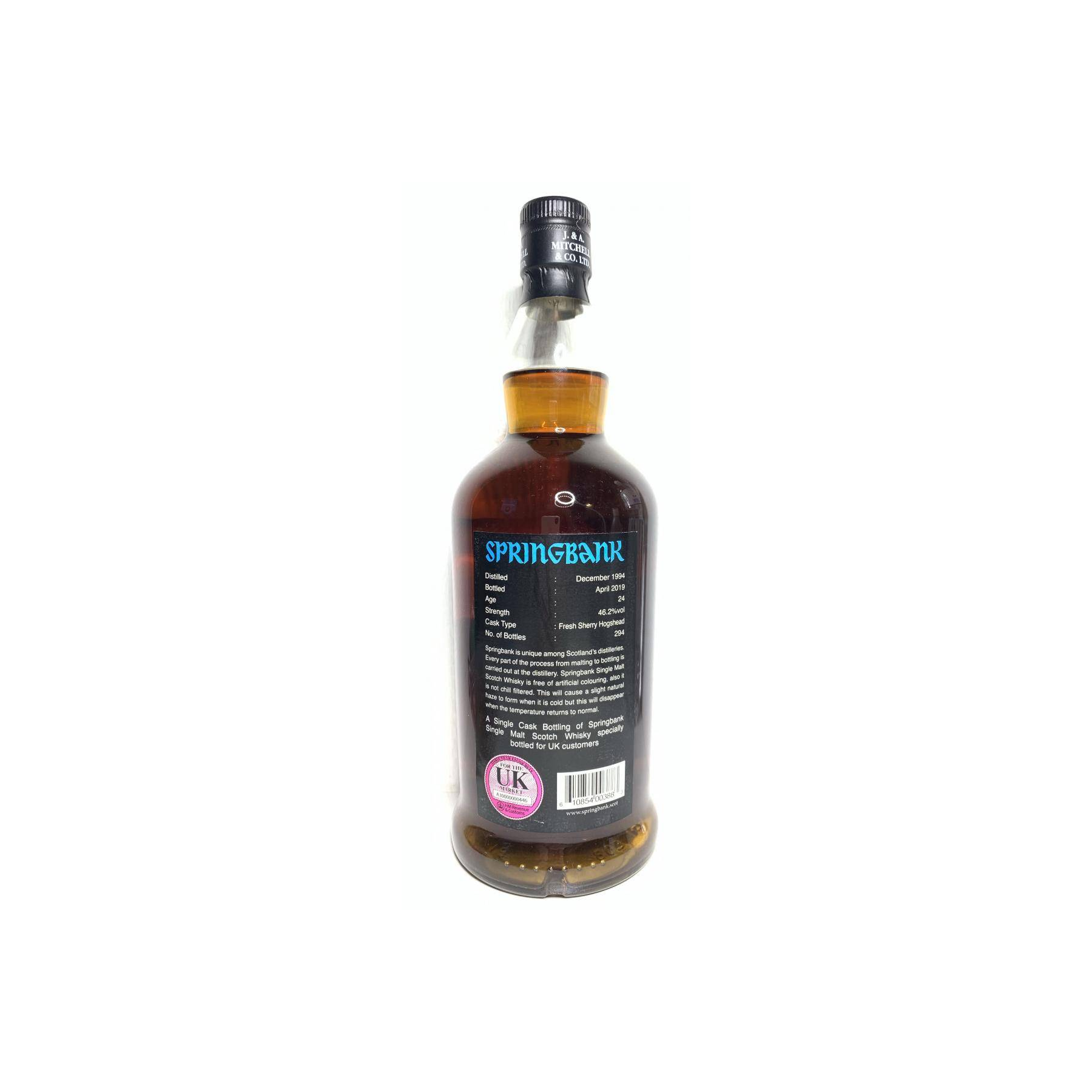 Springbank Single Cask 1994 24 Years Single Malt Whisky 2