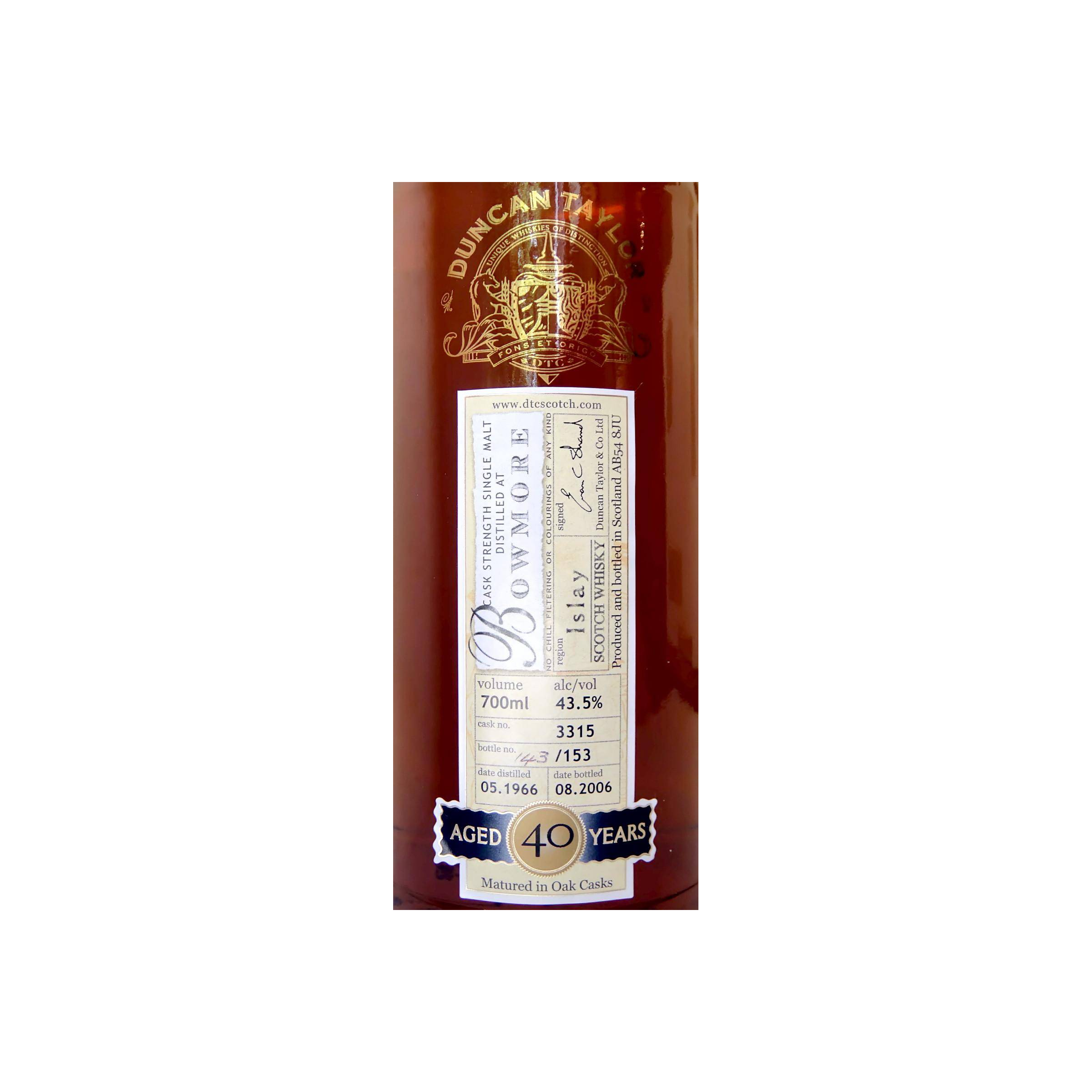 Bowmore 1966 40 Years Single Malt Whisky 2