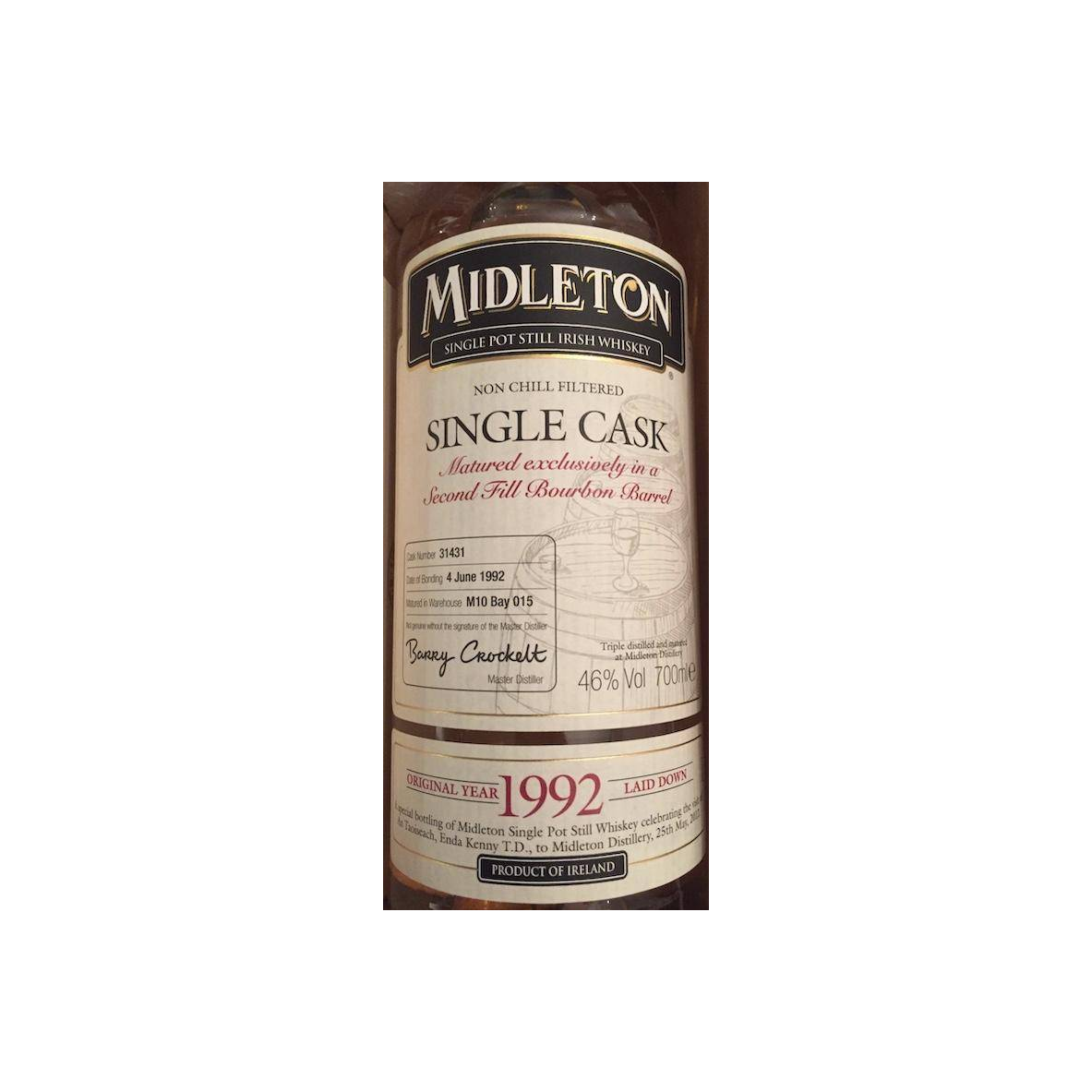 Midleton Single Cask 1992 Single Pot Still Whisky
