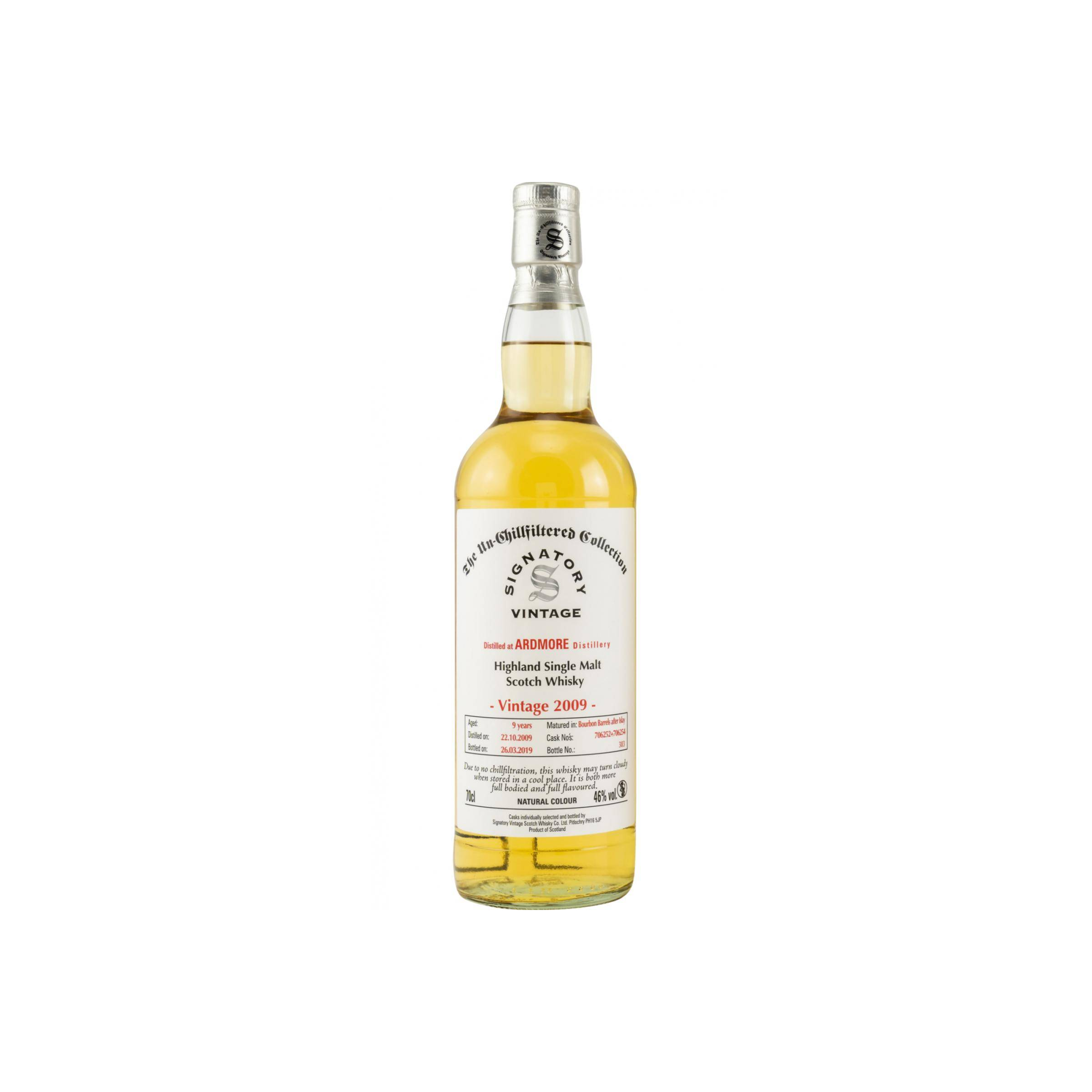 Ardmore The Un-Chillfiltered Collection 2009 9 Years Single Malt Whisky