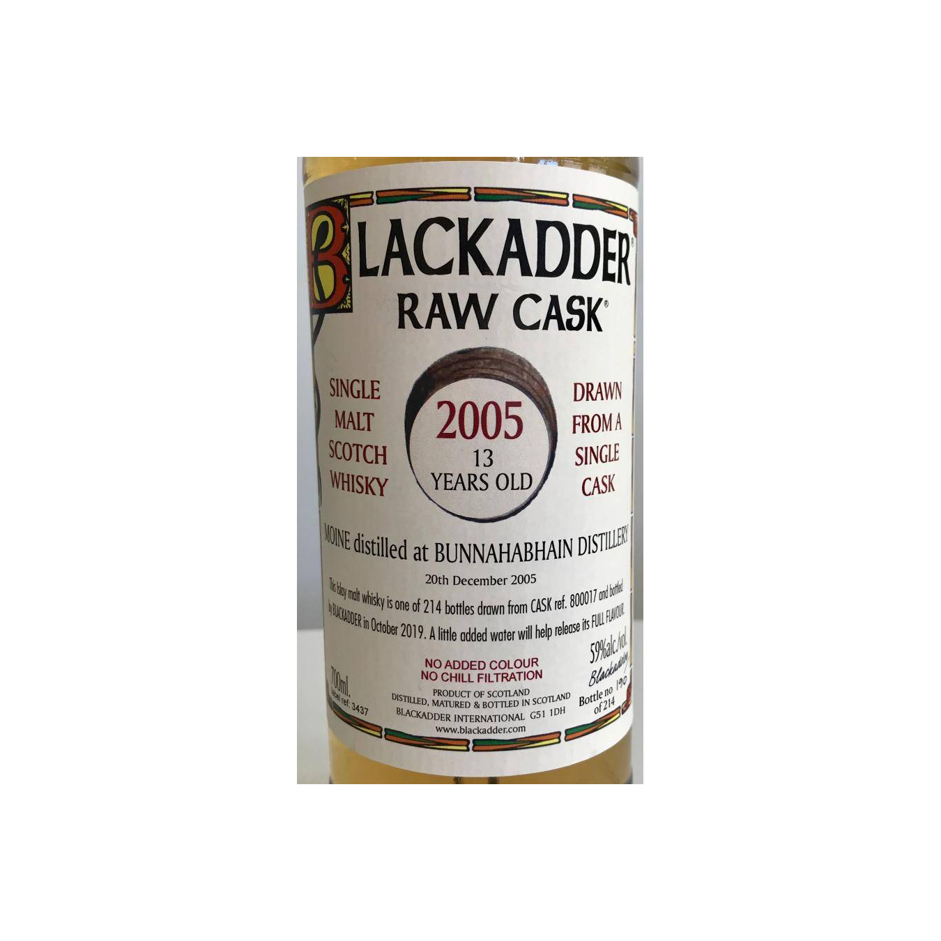 Bunnahabhain Raw Cask 2005 13 Years Single Malt Whisky 2