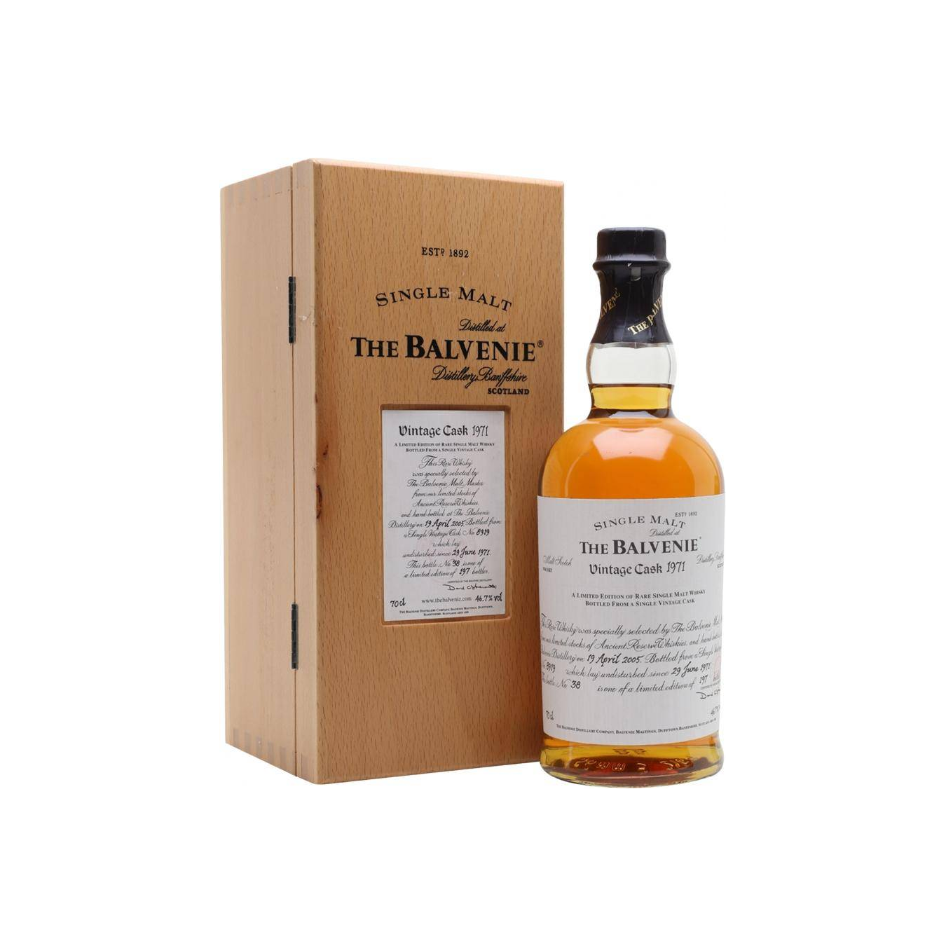 The Balvenie 1971 34 Years Single Malt Whisky 2