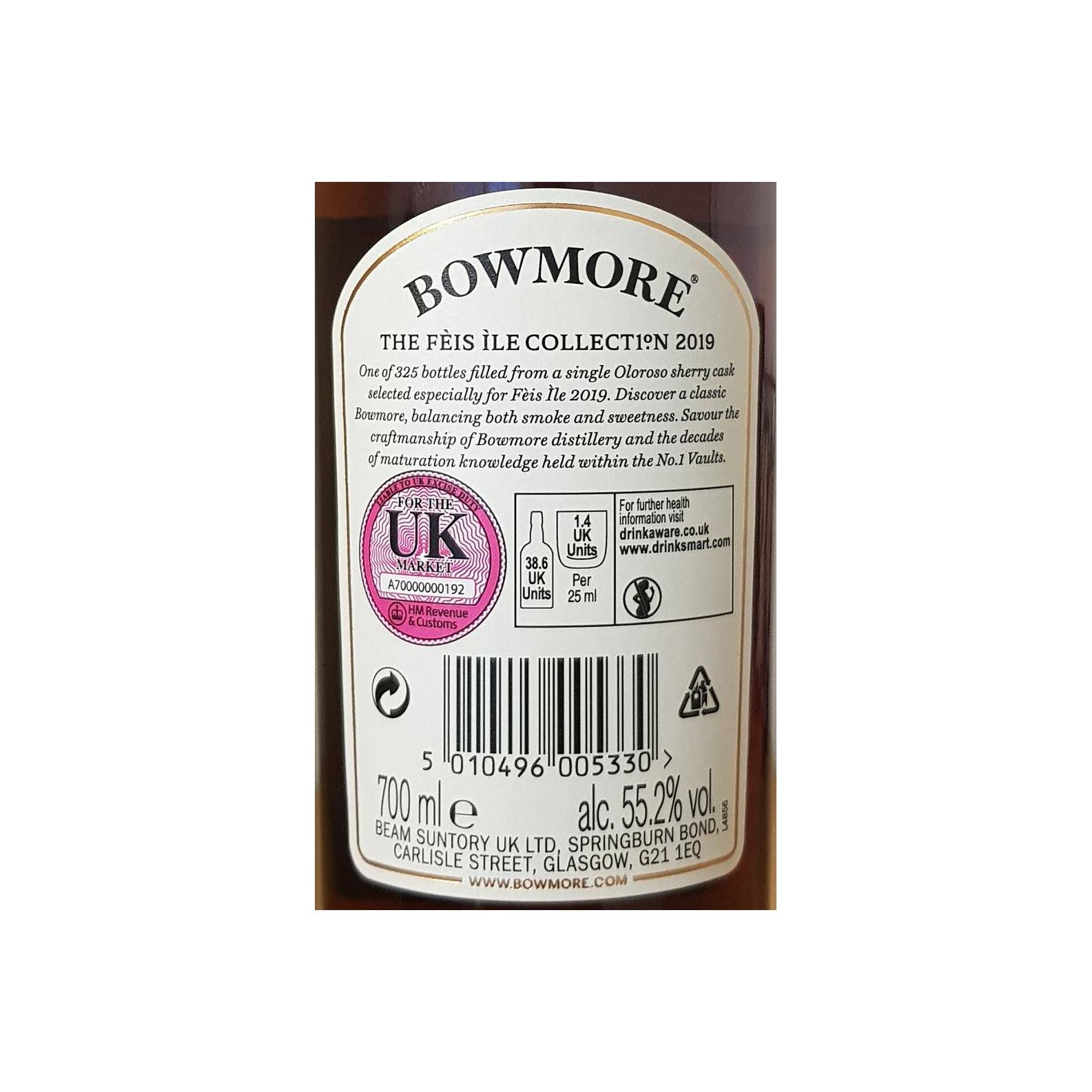 Bowmore 1995 23 Years Single Malt Whisky 3