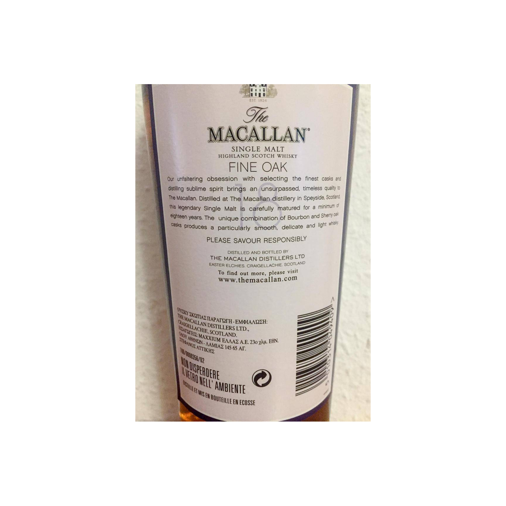 The Macallan 18 Years Single Malt Whisky 3