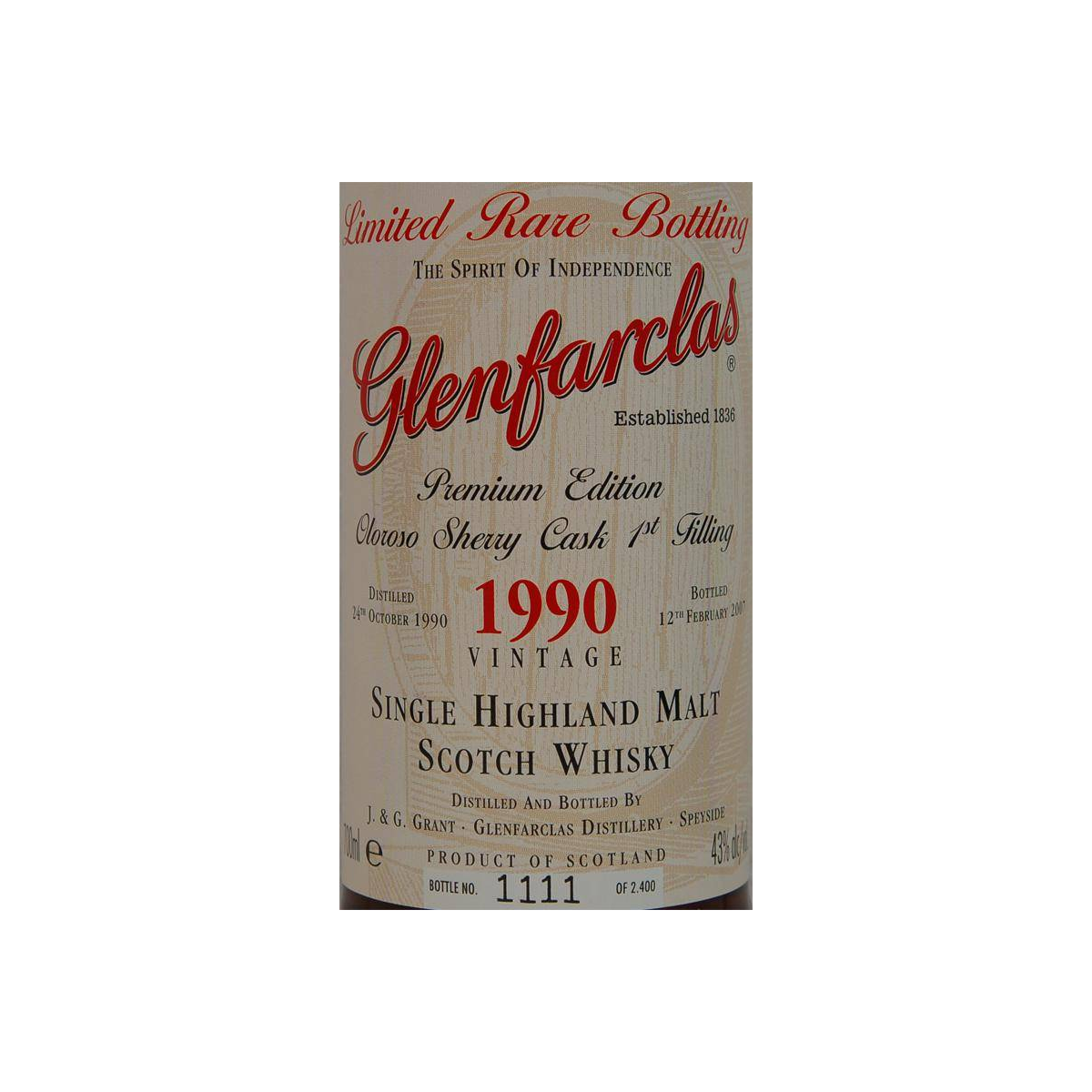 Glenfarclas 1990 16 Years Single Malt Whisky 2