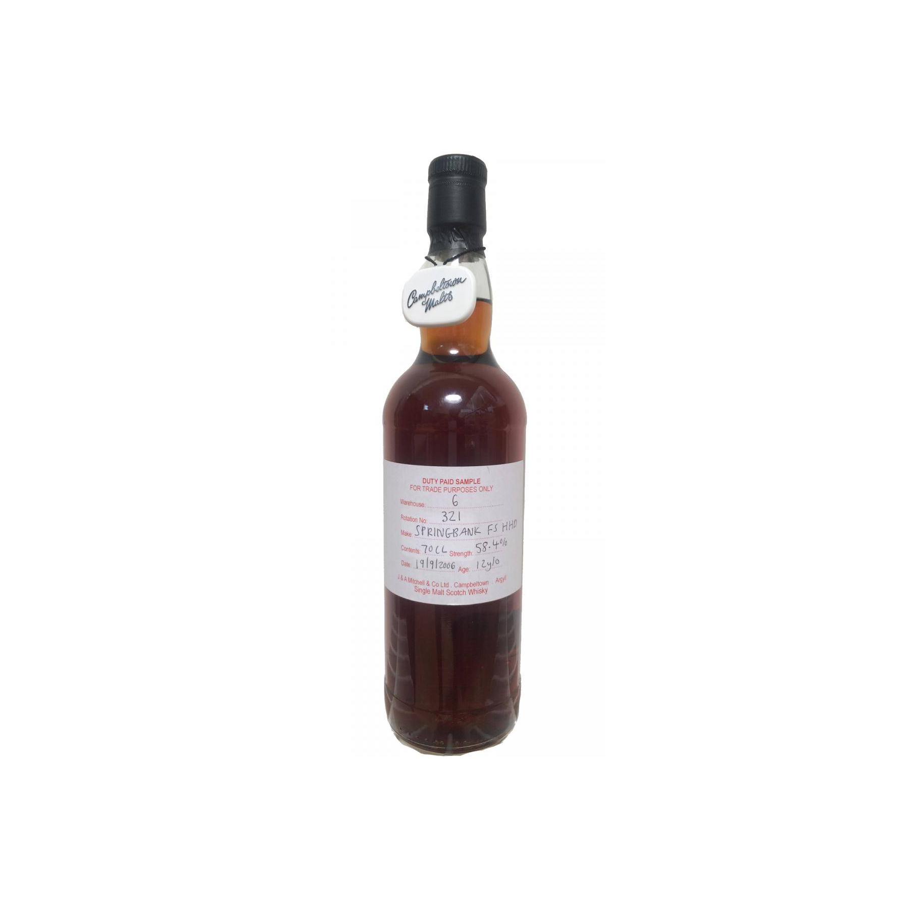 Springbank Duty Paid Sample - For Trade Purposes Only 2006 12 Years Single Malt Whisky