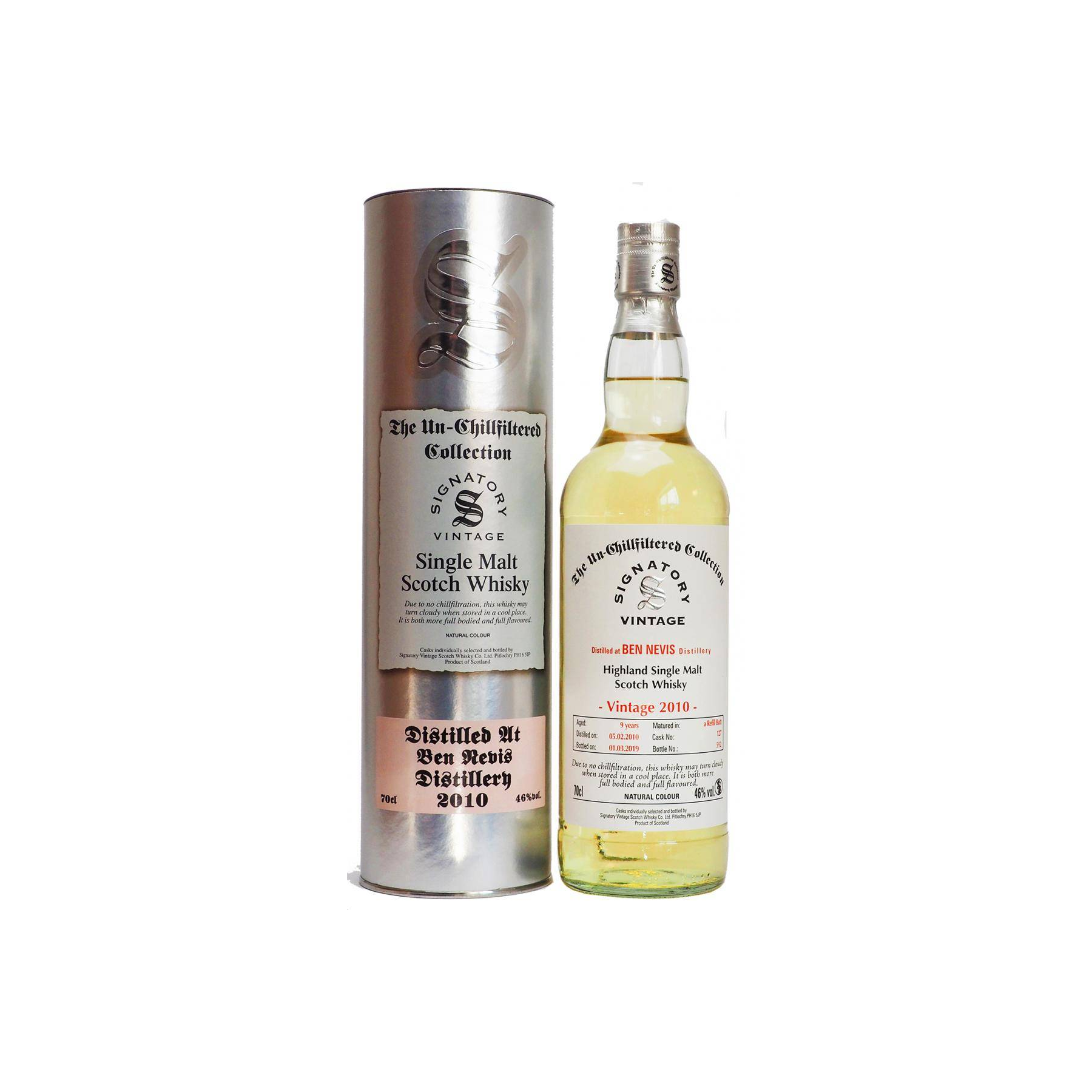 Ben Nevis The Un-Chillfiltered Collection 2010 9 Years Single Malt Whisky 2