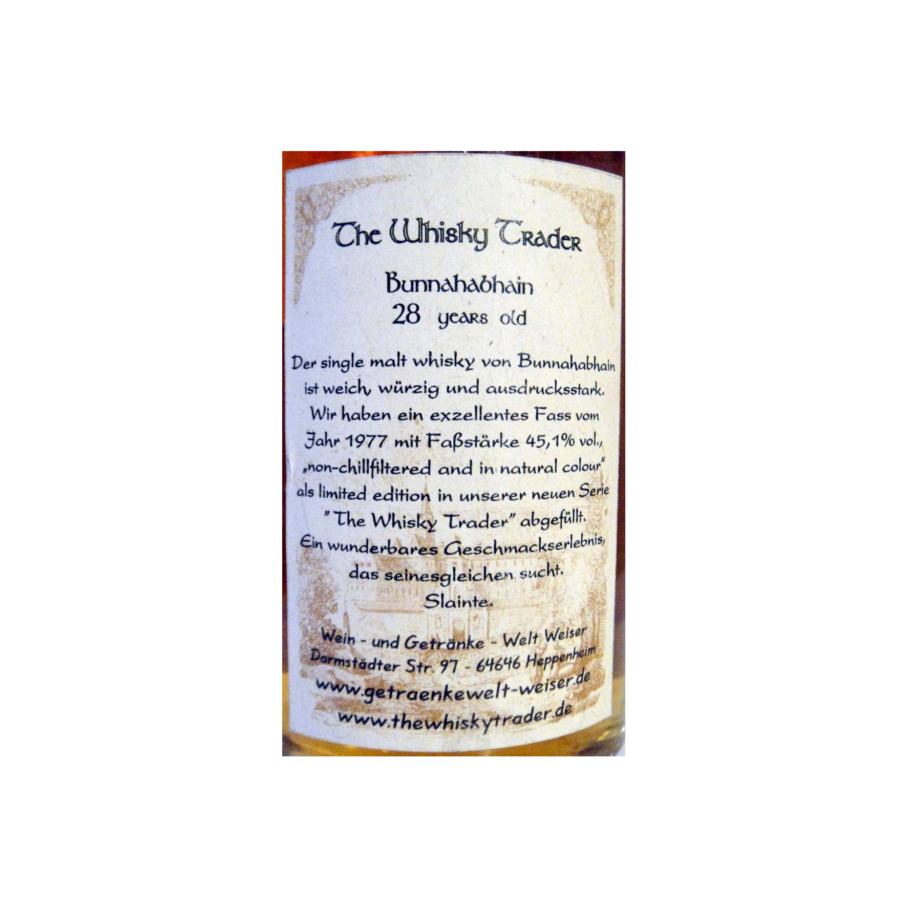 Bunnahabhain 1977 28 Years Single Malt Whisky 3