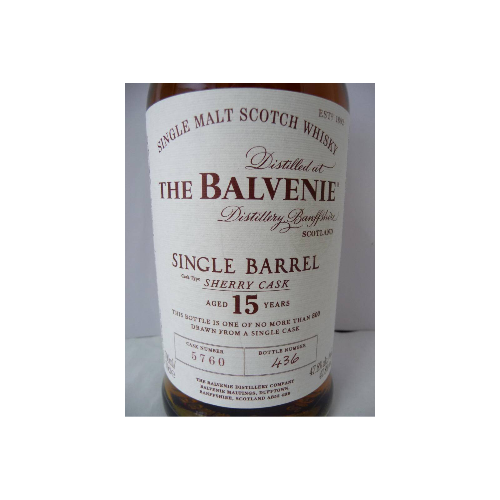 The Balvenie 15 Years Single Malt Whisky 2