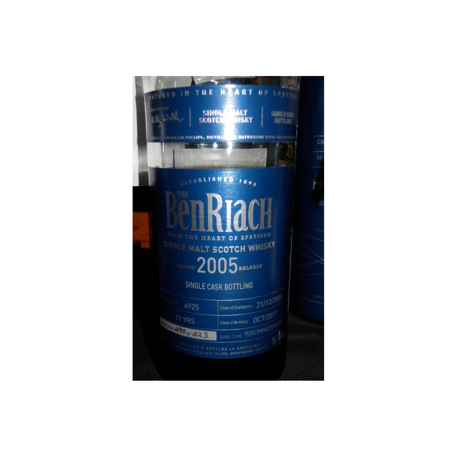 BenRiach Individual Cask Bottling 2005 11 Years Single Malt Whisky 2