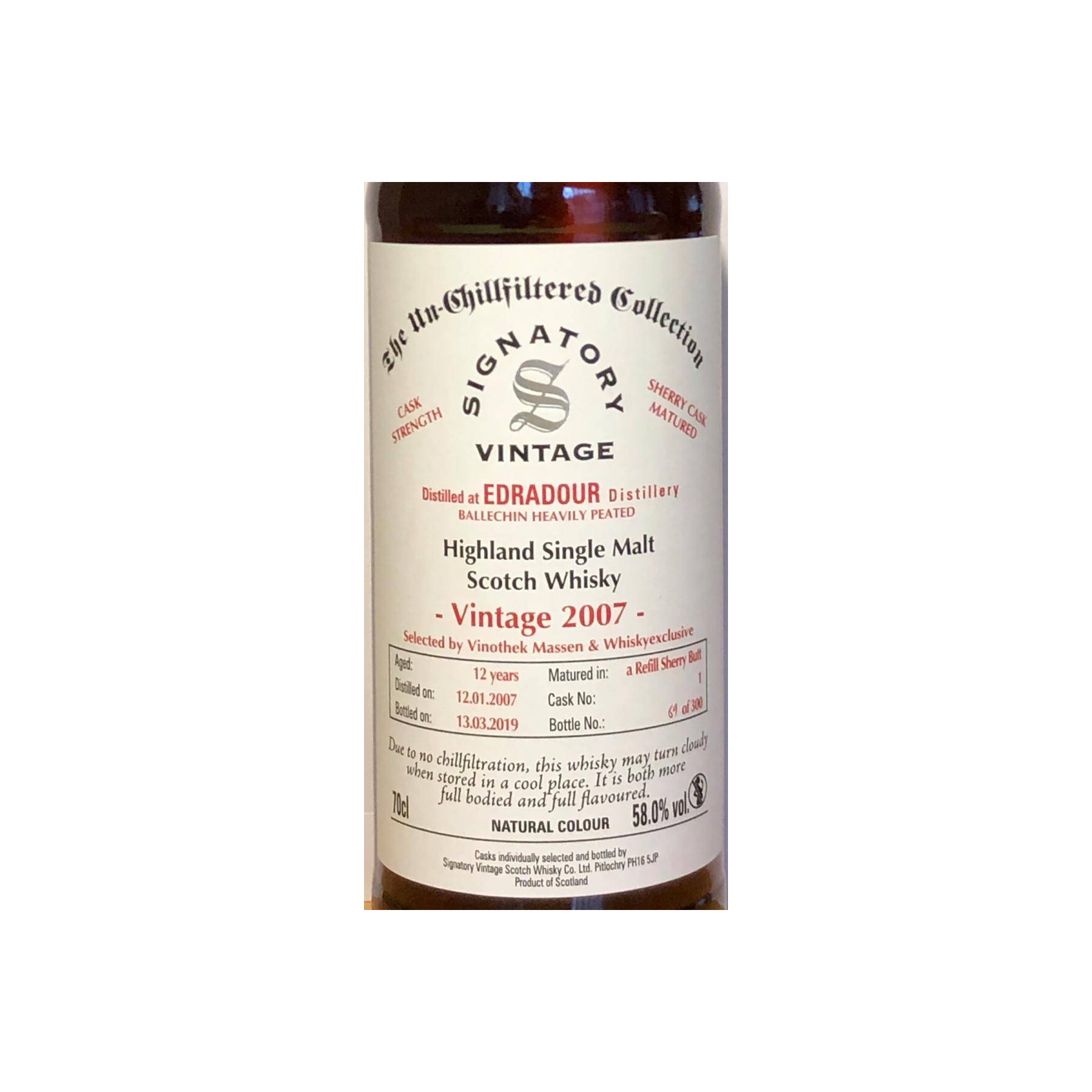 Edradour 2007 12 Years Single Malt Whisky 2