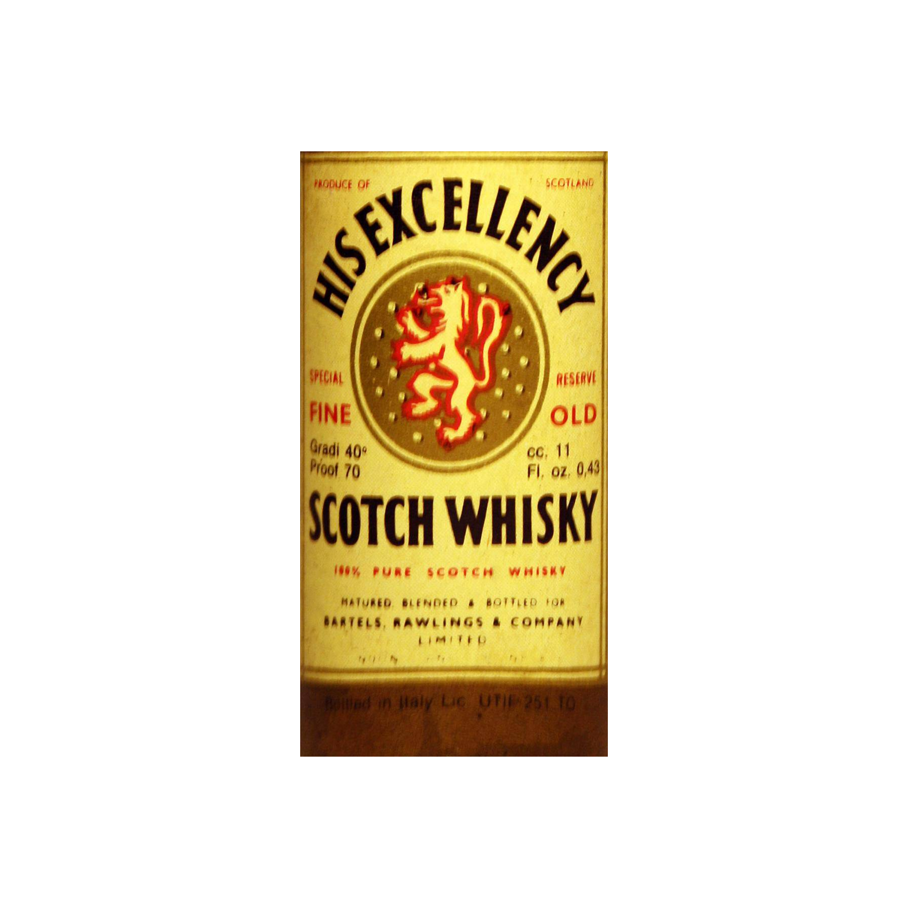His Excellency Fine Old Scotch Whisky 3