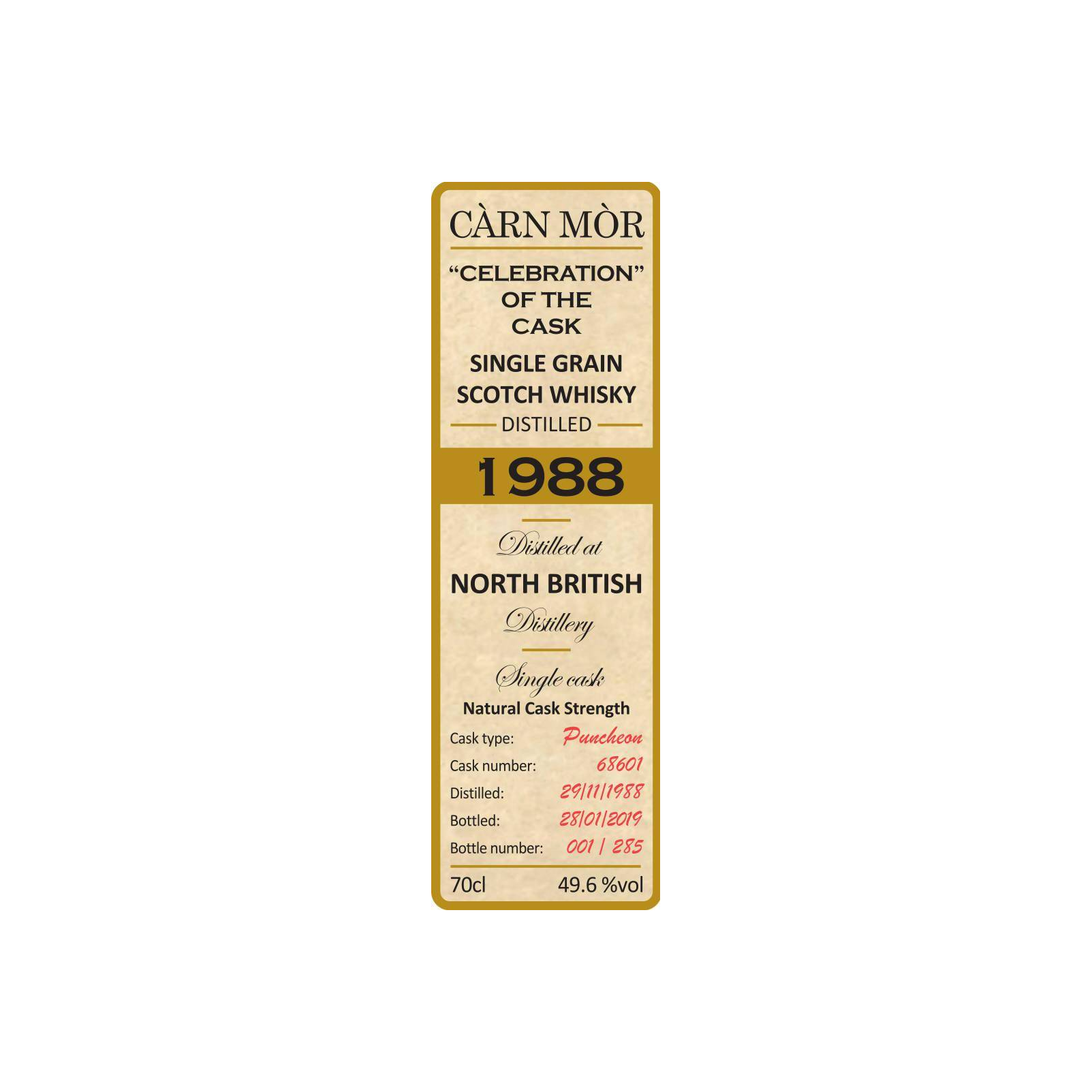 North British 1988 30 Years Single Grain Whisky 2
