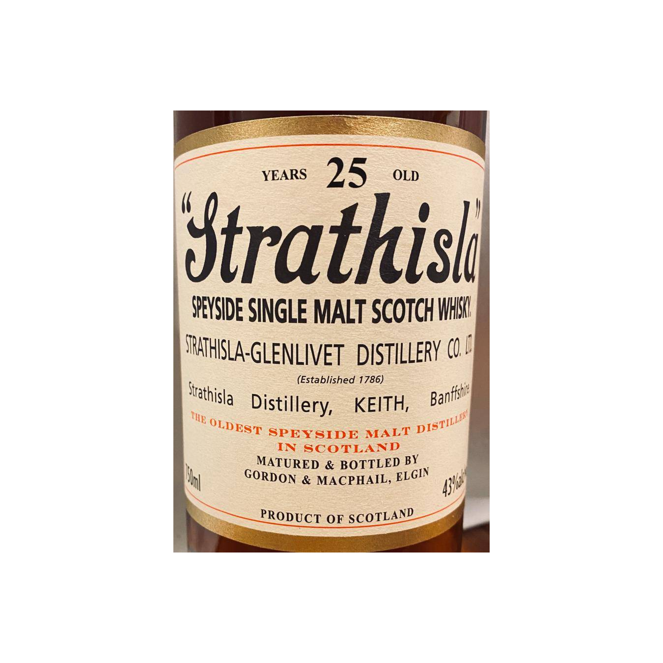 Strathisla Licensed Bottling 25 Years Single Malt Whisky 2