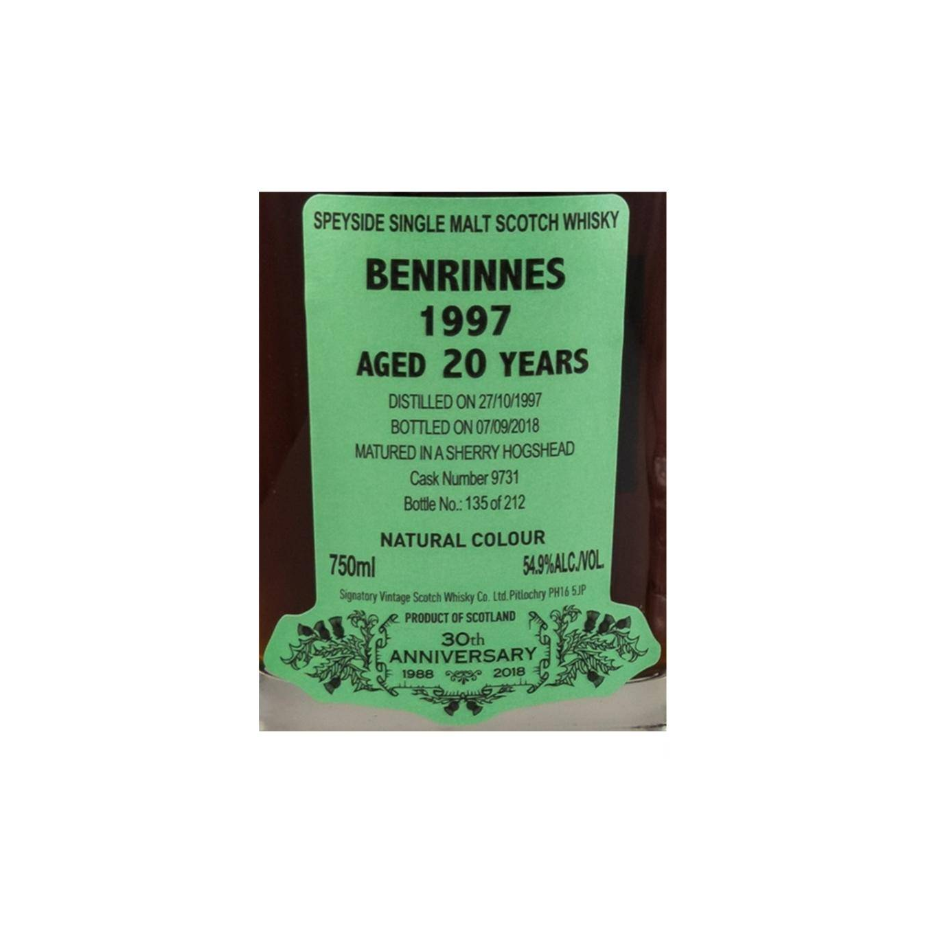 Benrinnes 1997 20 Years Single Malt Whisky 3