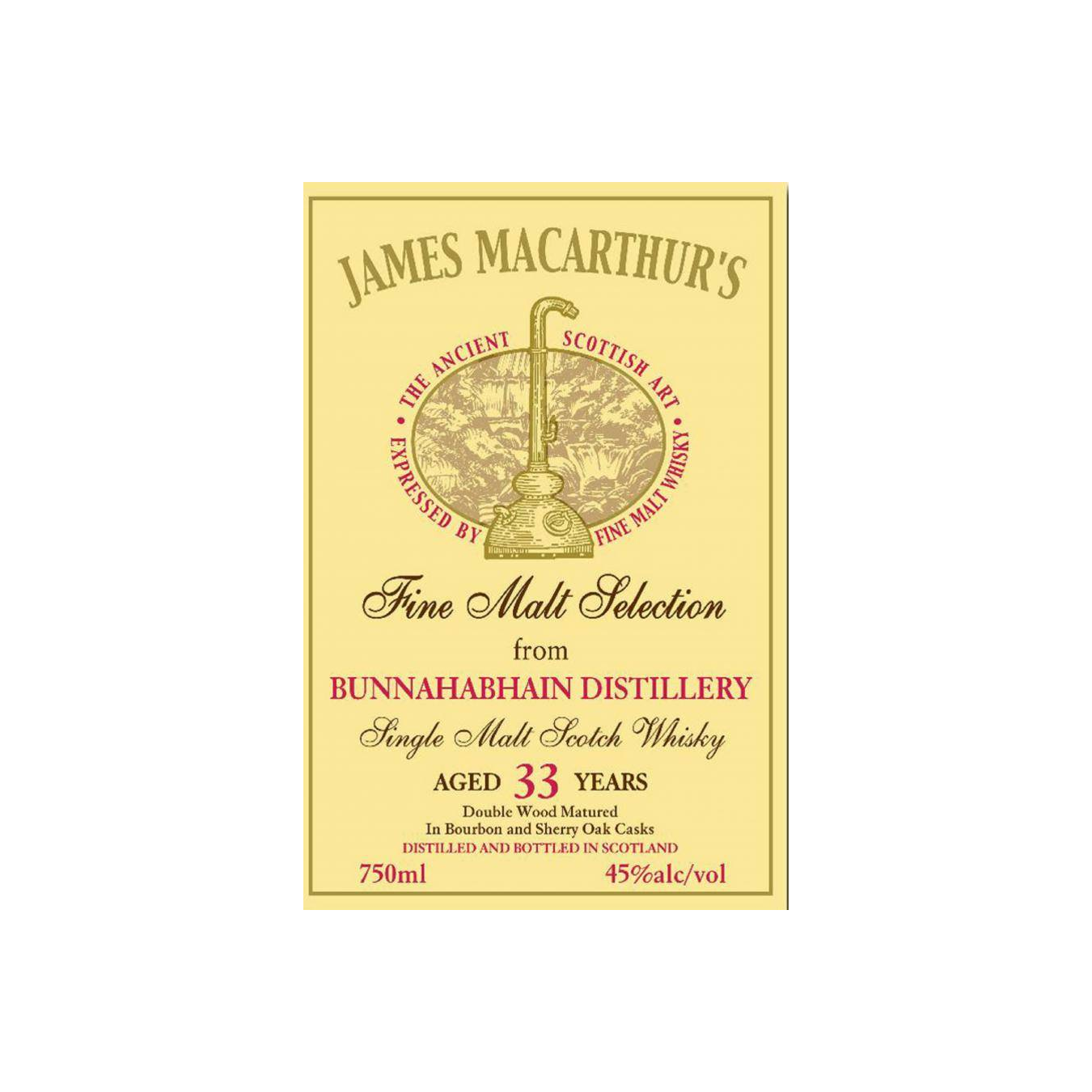 Bunnahabhain 33 Years Single Malt Whisky