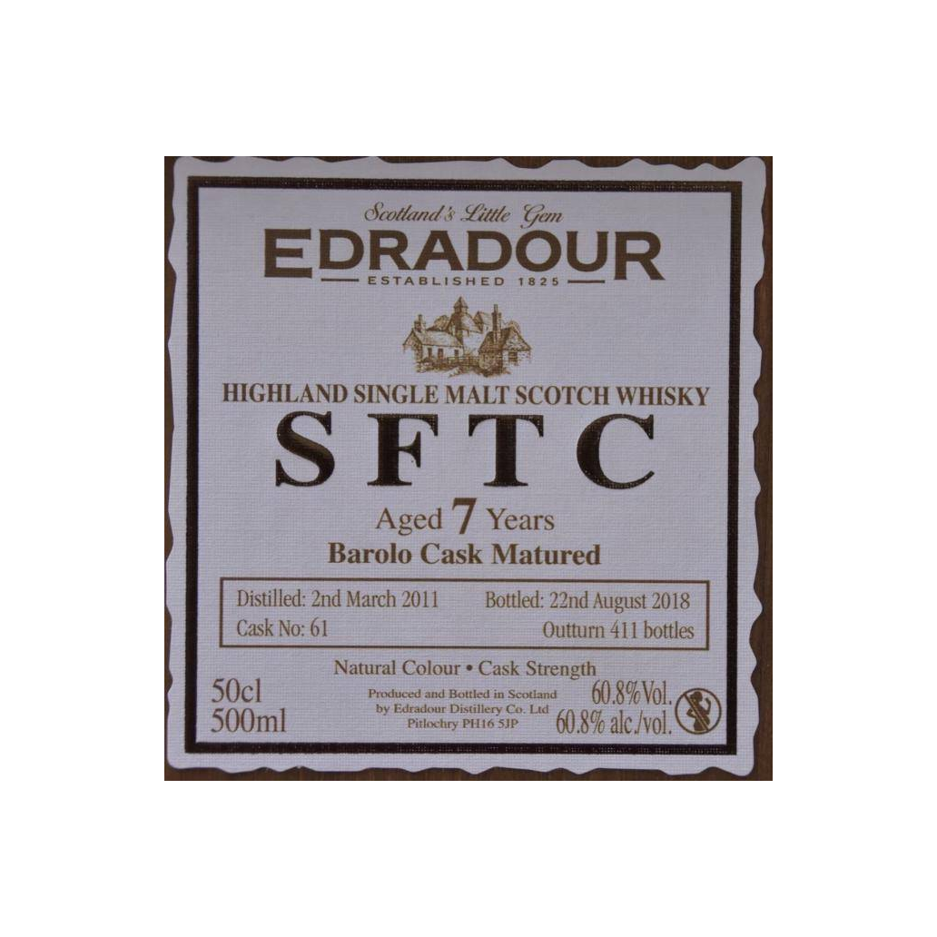 Edradour 2011 7 Years Single Malt Whisky 3