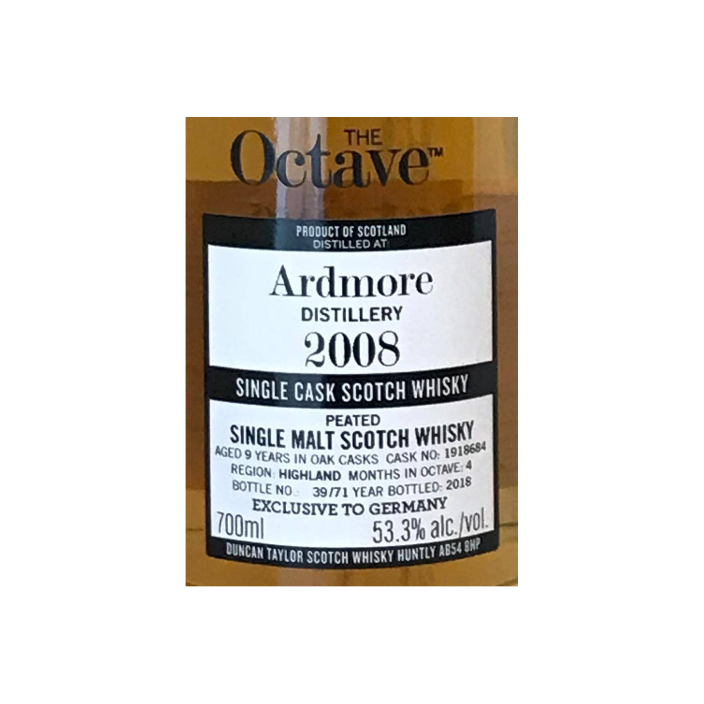 Ardmore The Octave 2008 9 Years Single Malt Whisky 2