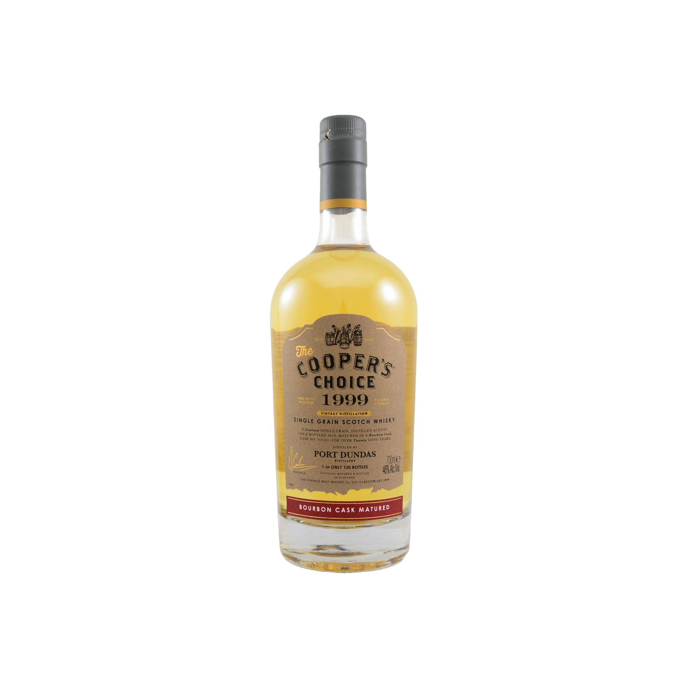 Port Dundas The Cooper's Choice 1999 20 Years Single Grain Whisky