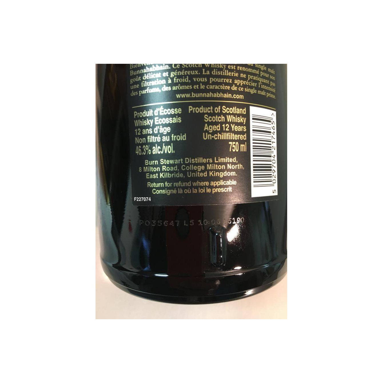 Bunnahabhain 12 Years Single Malt Whisky