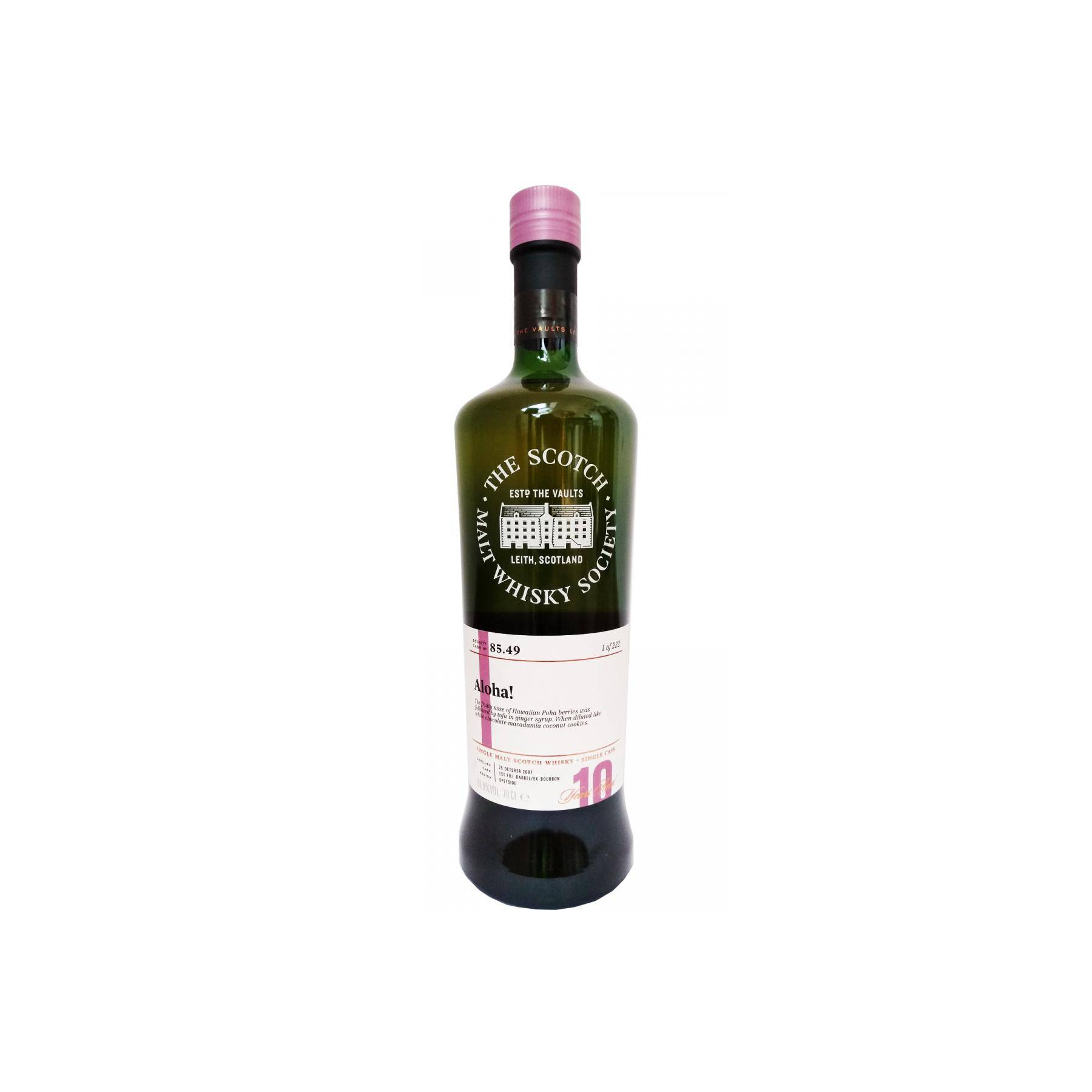 The Scotch Malt Whisky Society 2007 10 Years Single Malt Whisky