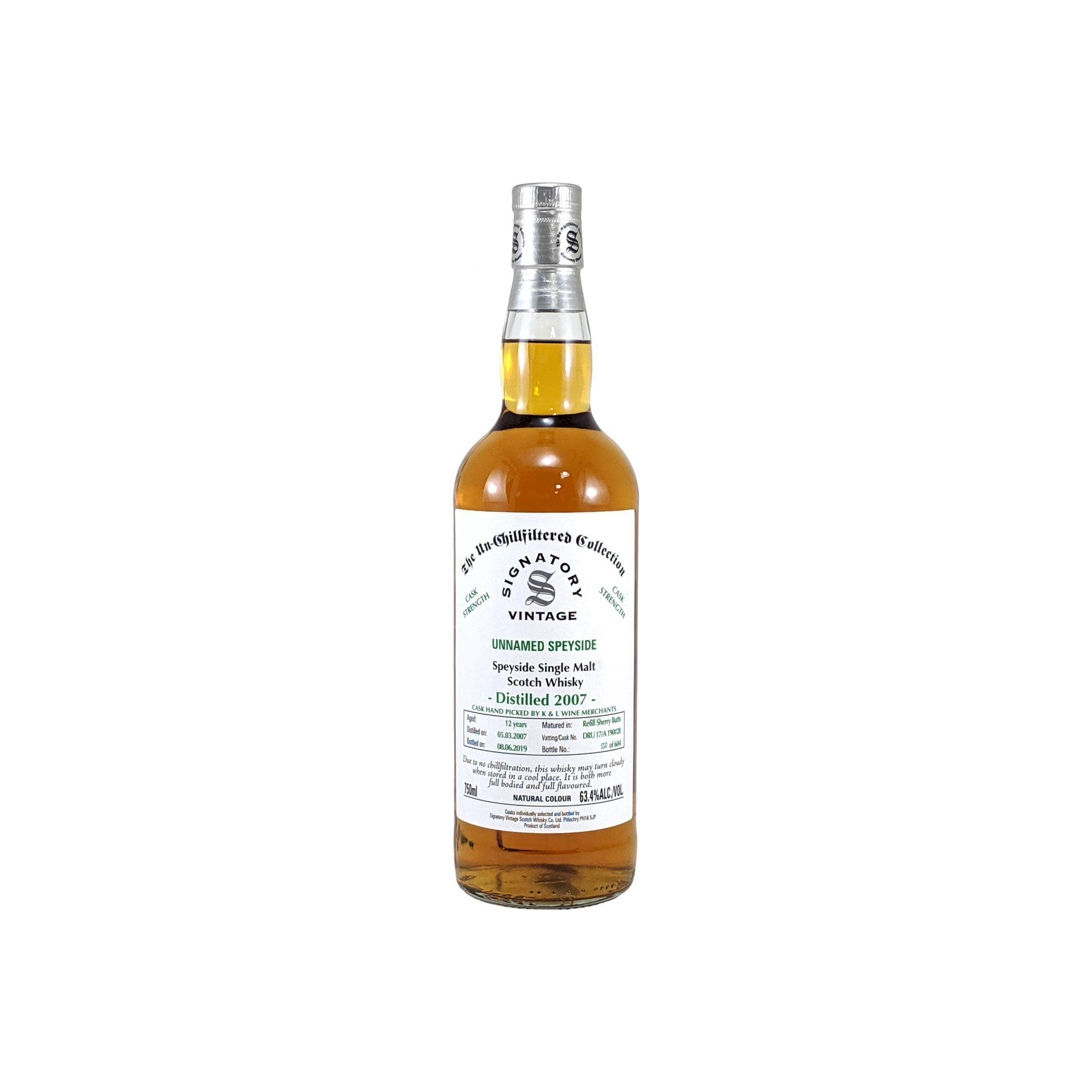 Signatory Vintage The Un-Chillfiltered Collection 2007 12 Years Single Malt Whisky