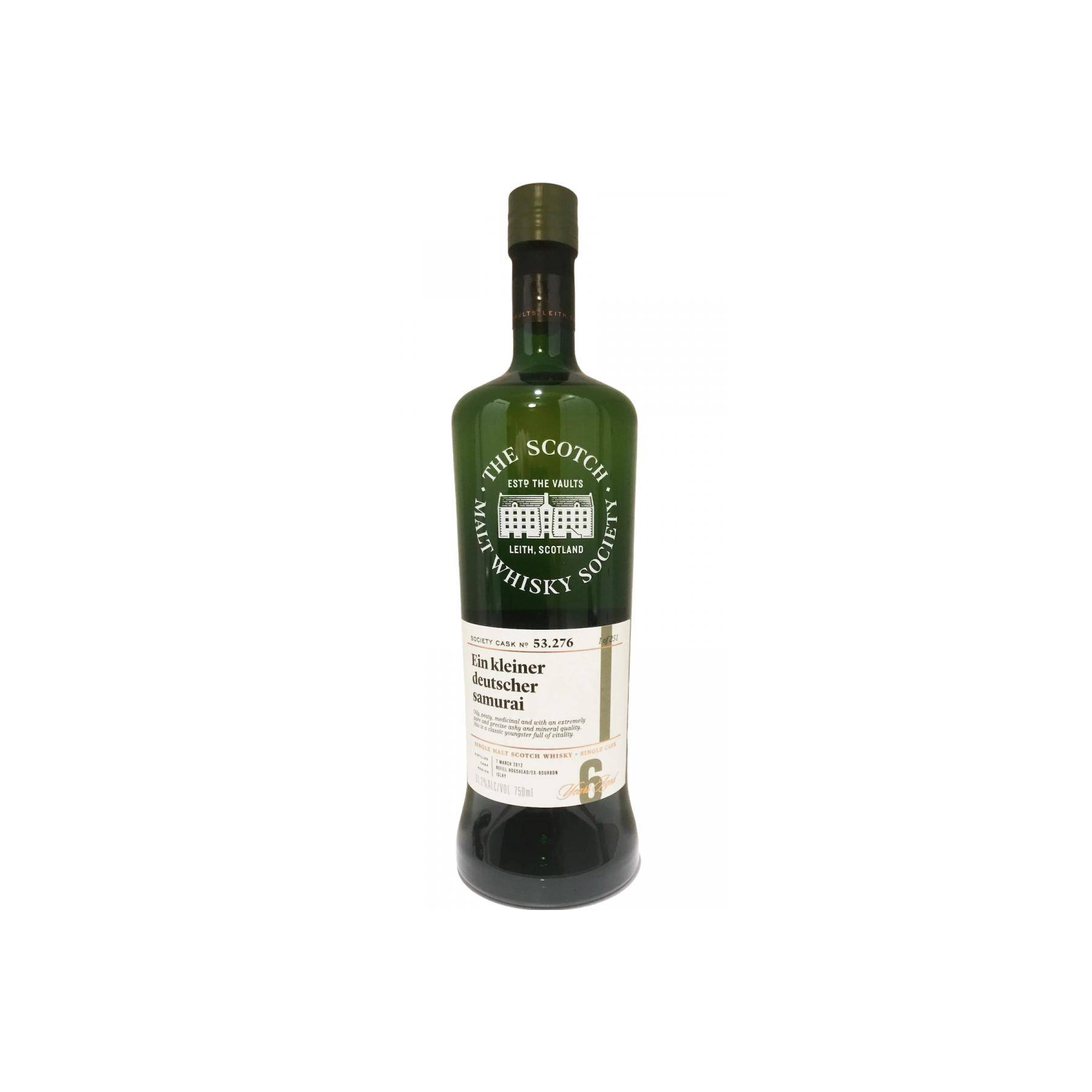 The Scotch Malt Whisky Society 2012 6 Years Single Malt Whisky