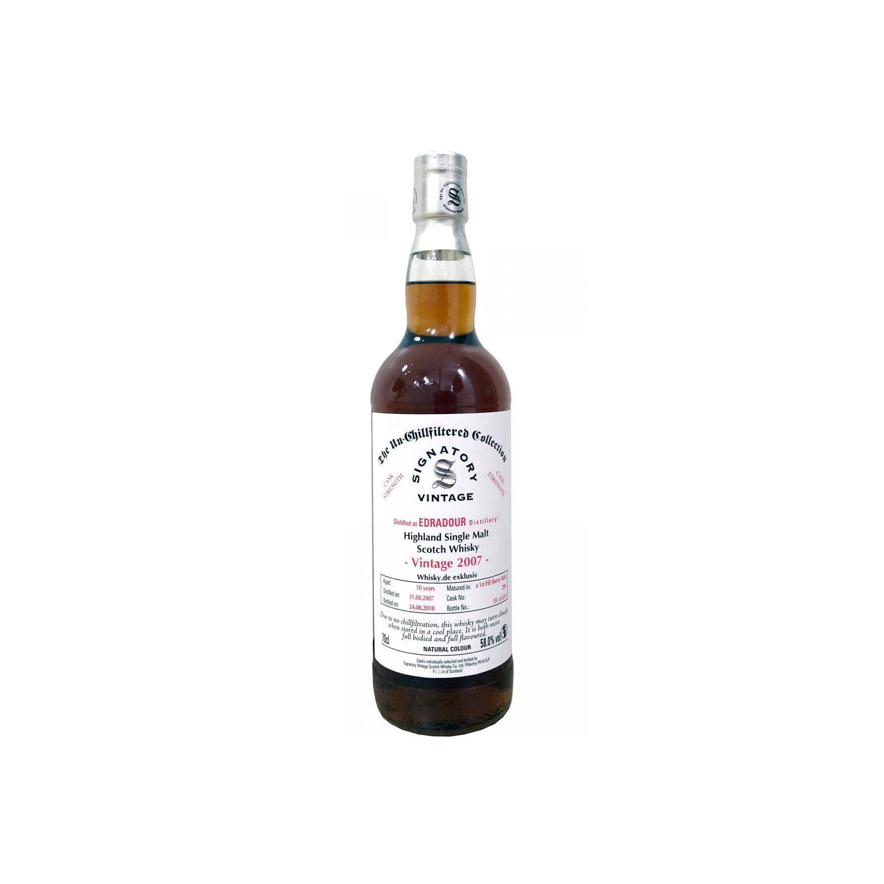 Edradour 2007 10 Years Single Malt Whisky