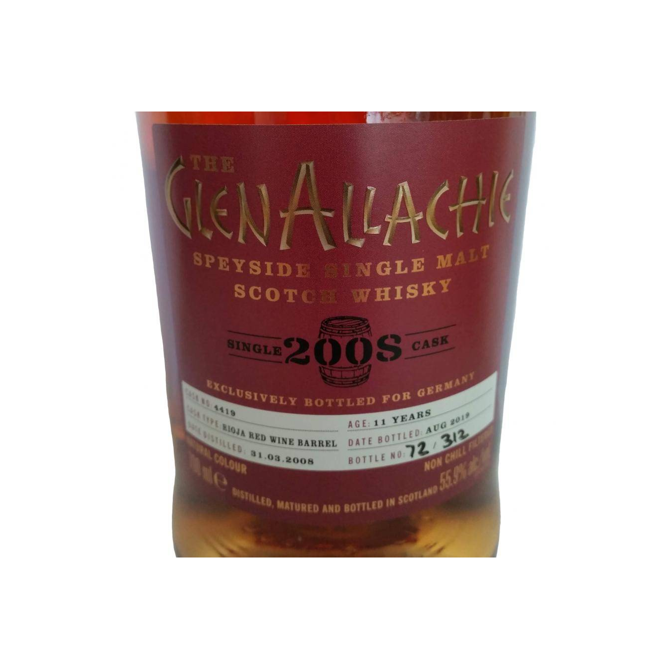 The GlenAllachie Single Cask 2008 11 Years Single Malt Whisky 2