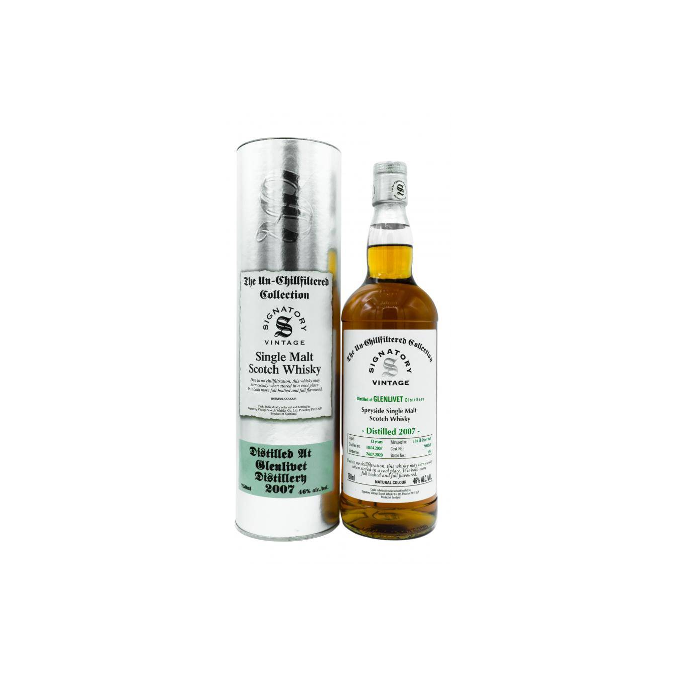 The Glenlivet The Un-Chillfiltered Collection 2007 12 Years Single Malt Whisky 2