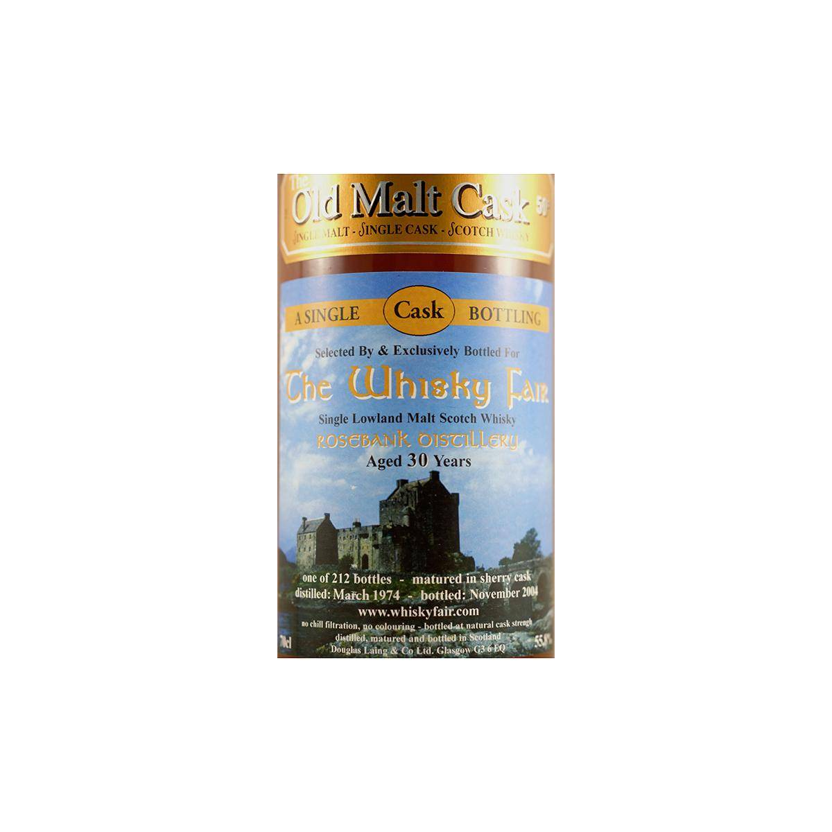 Rosebank Old Malt Cask 1974 30 Years Single Malt Whisky 3