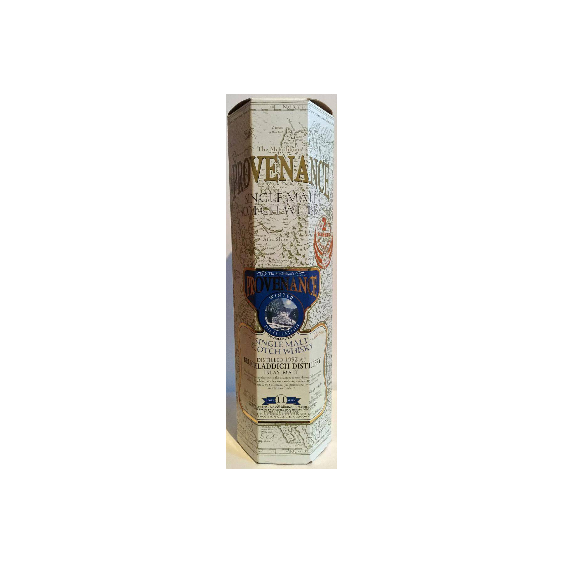 Bruichladdich McGibbon's Provenance 1993 11 Years Single Malt Whisky 2