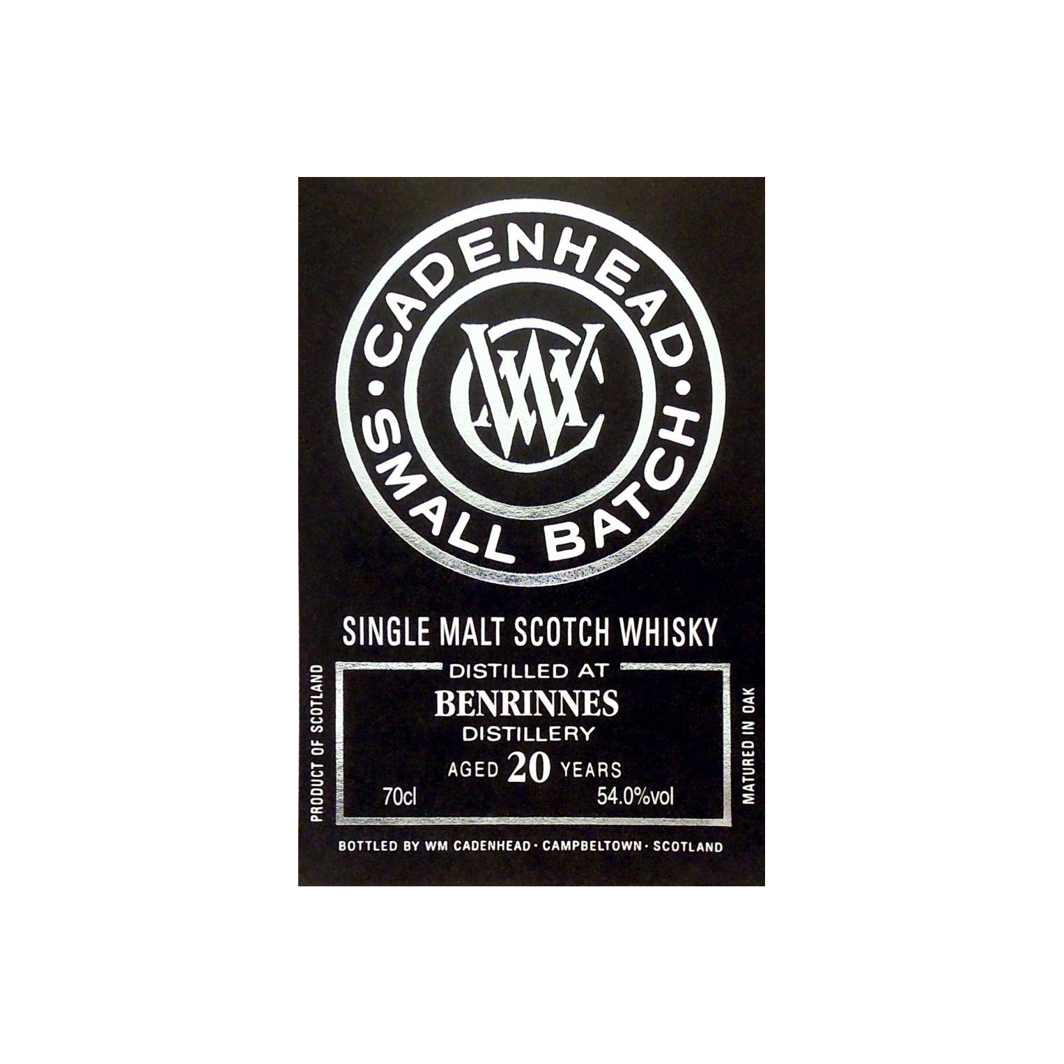 Benrinnes Small Batch 1997 20 Years Single Malt Whisky 3