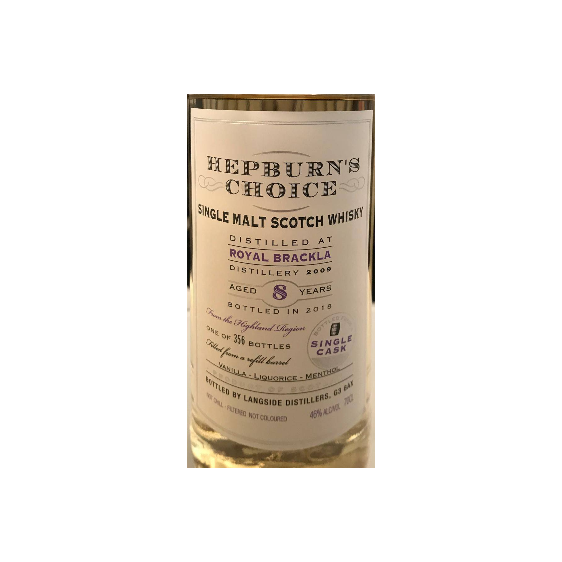 Royal Brackla 2009 8 Years Single Malt Whisky