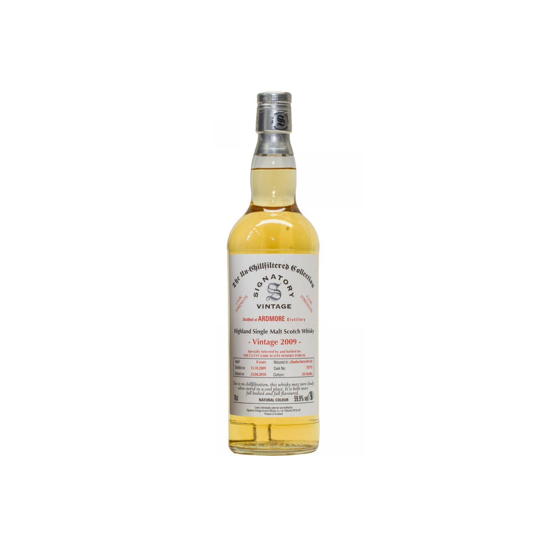 Ardmore 2009 8 Years Single Malt Whisky