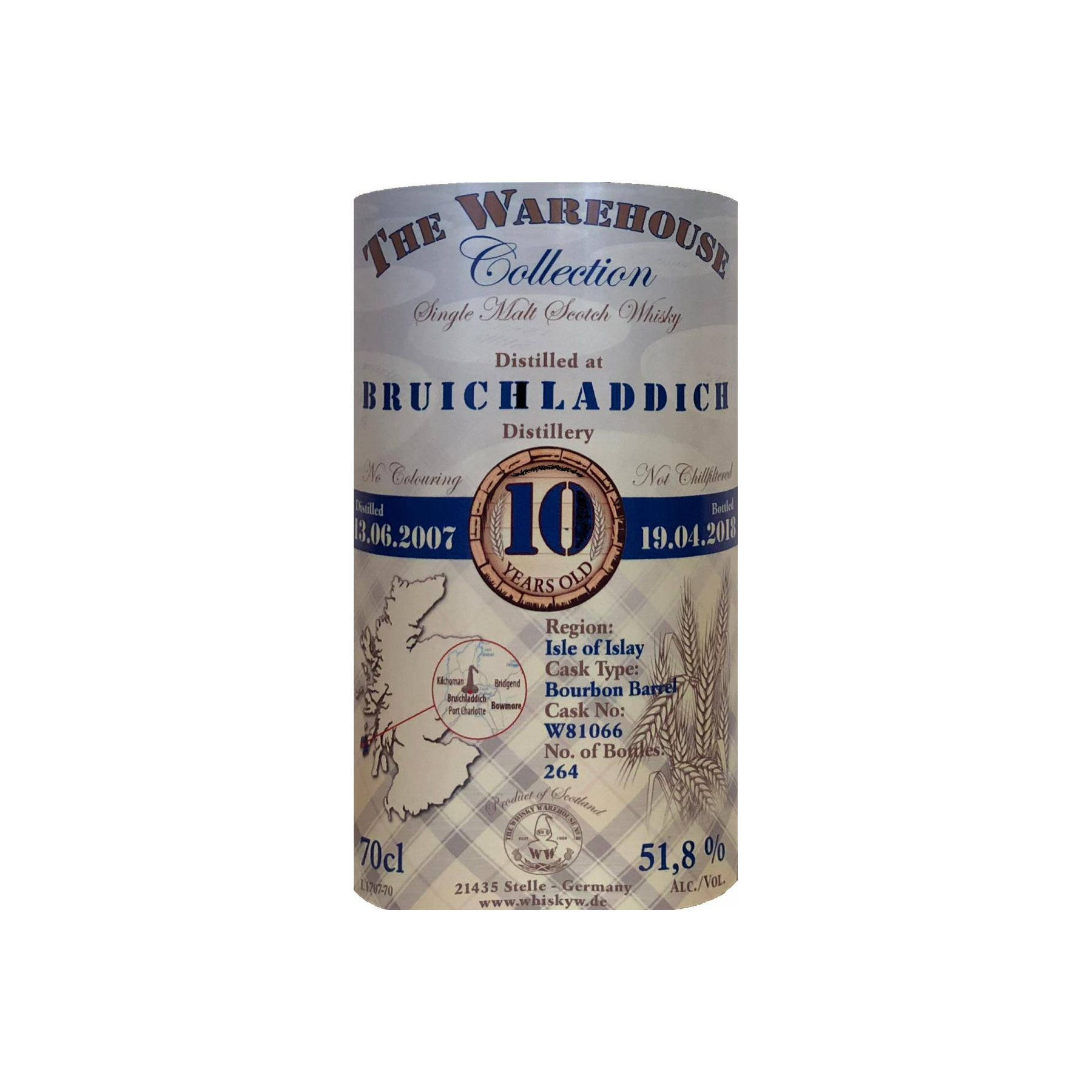 Bruichladdich 2007 10 Years Single Malt Whisky 2