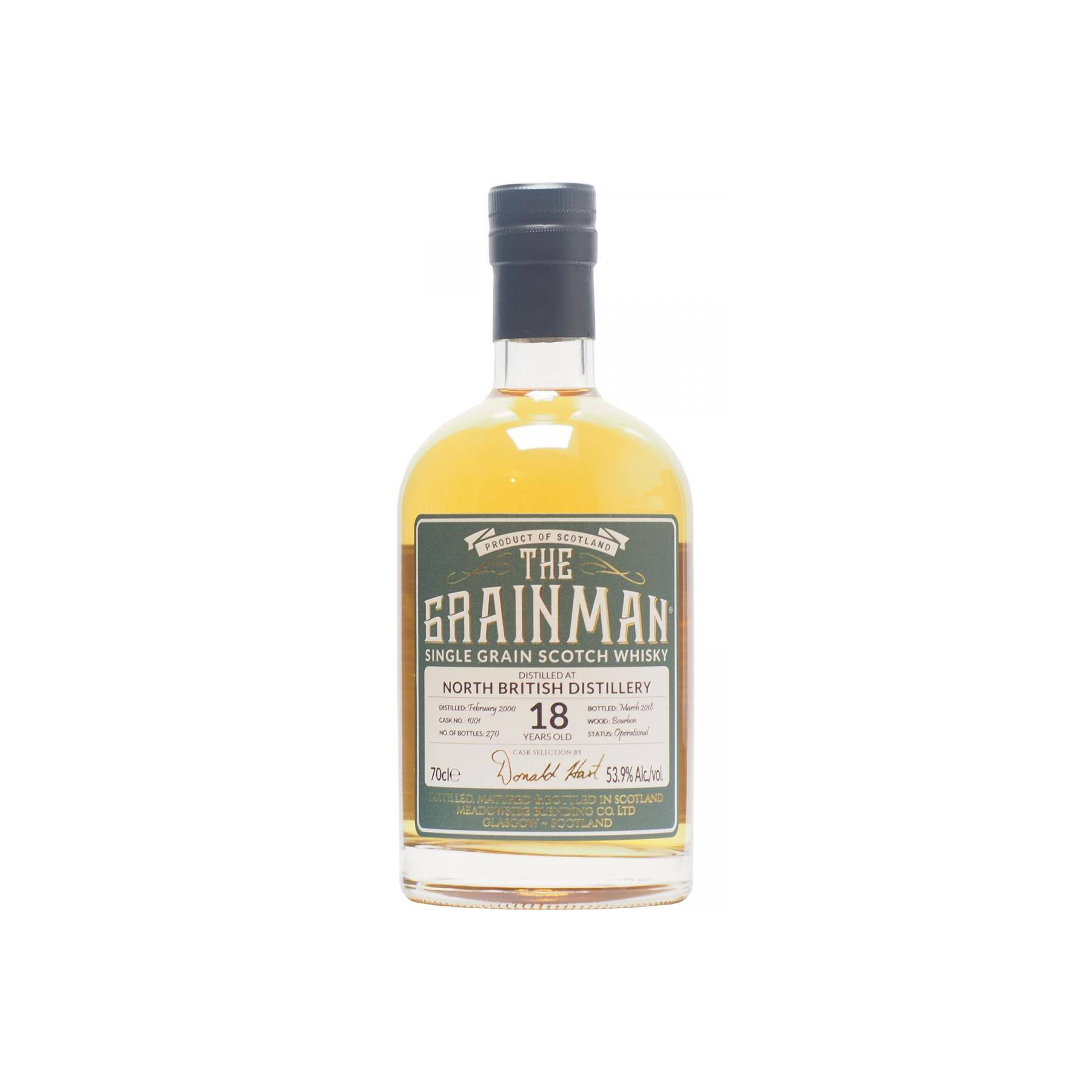North British 2000 18 Years Single Grain Whisky