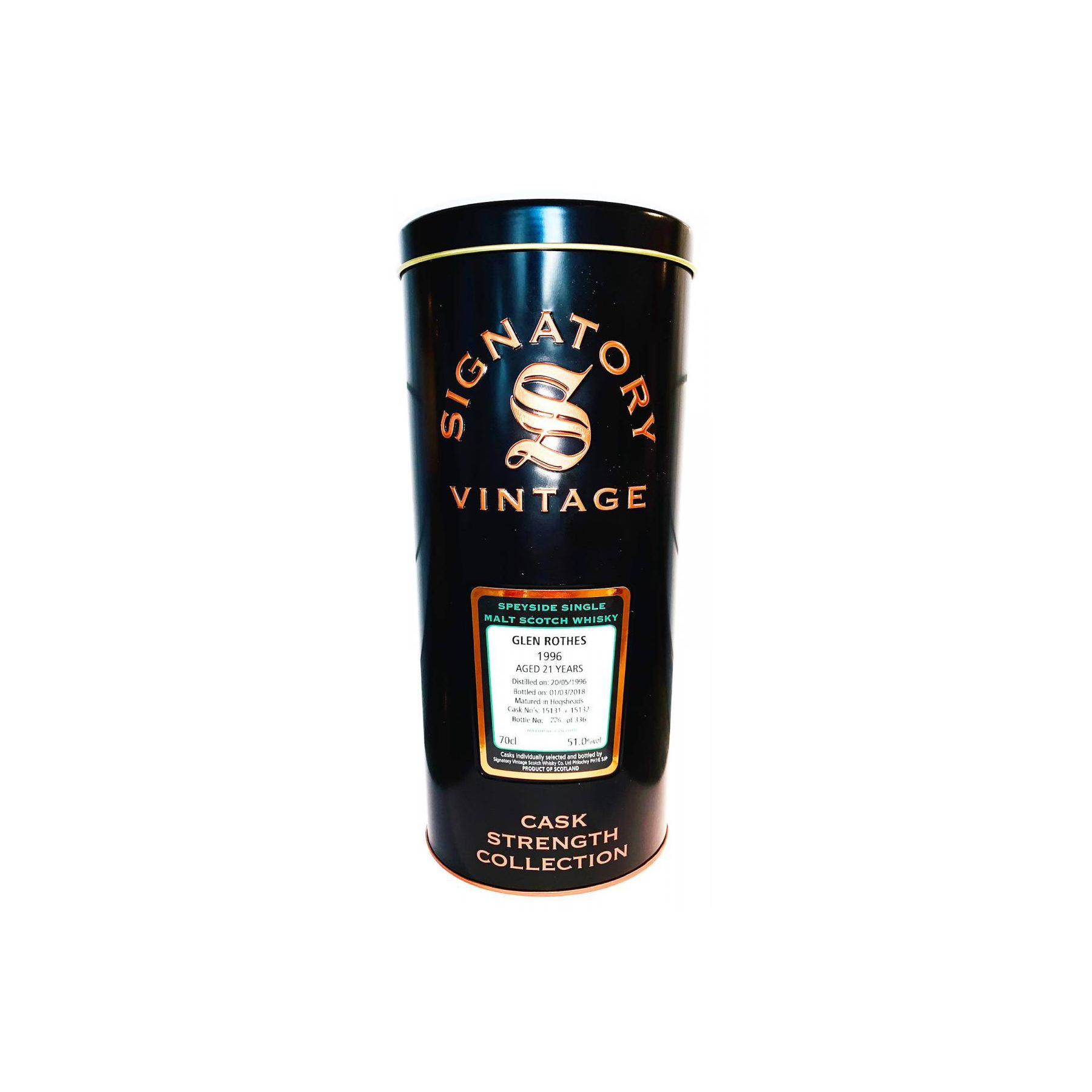 The Glenrothes Cask Strength Collection 1996 21 Years Single Malt Whisky 2