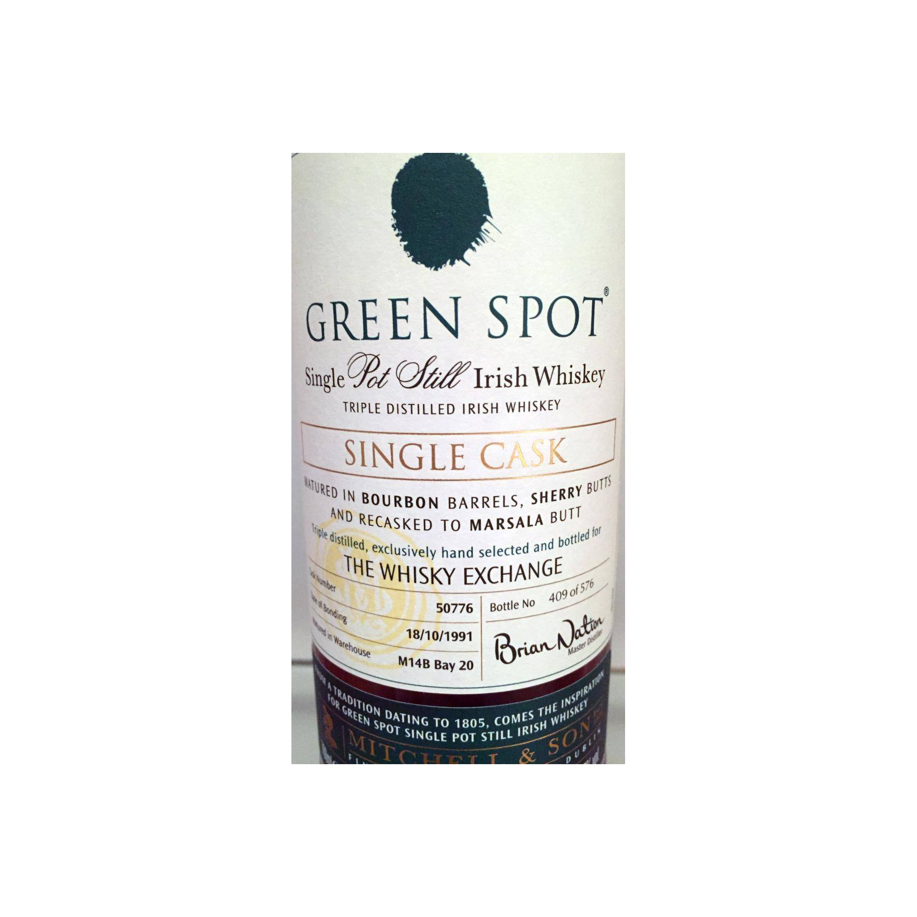 Green Spot Single Cask 1991 26 Years Single Pot Still Whisky 3
