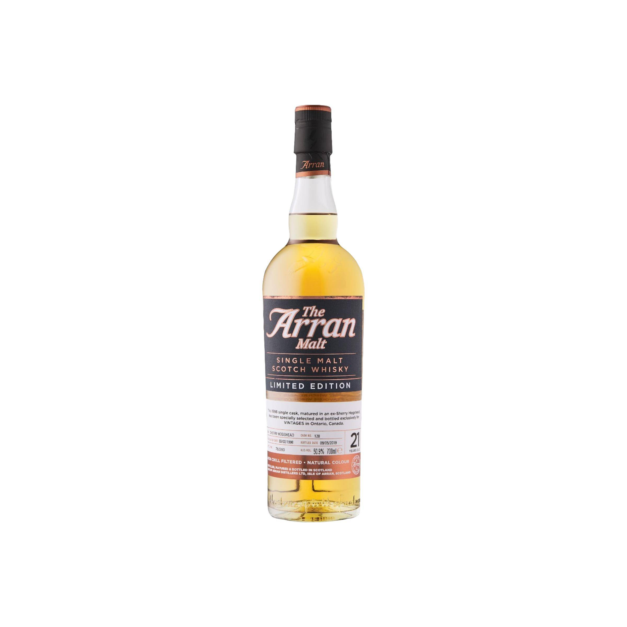 Arran Limited Edition 1998 21 Years Single Malt Whisky